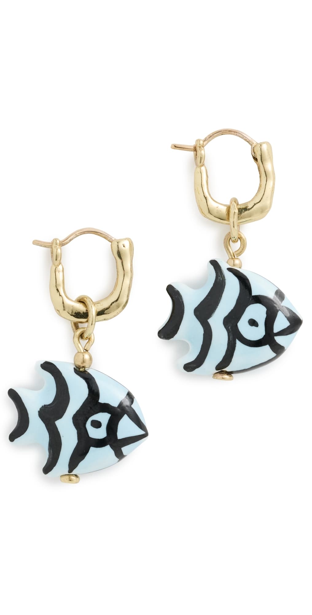 ALÉMAIS Calypso Ceramic Fish Earrings Multi