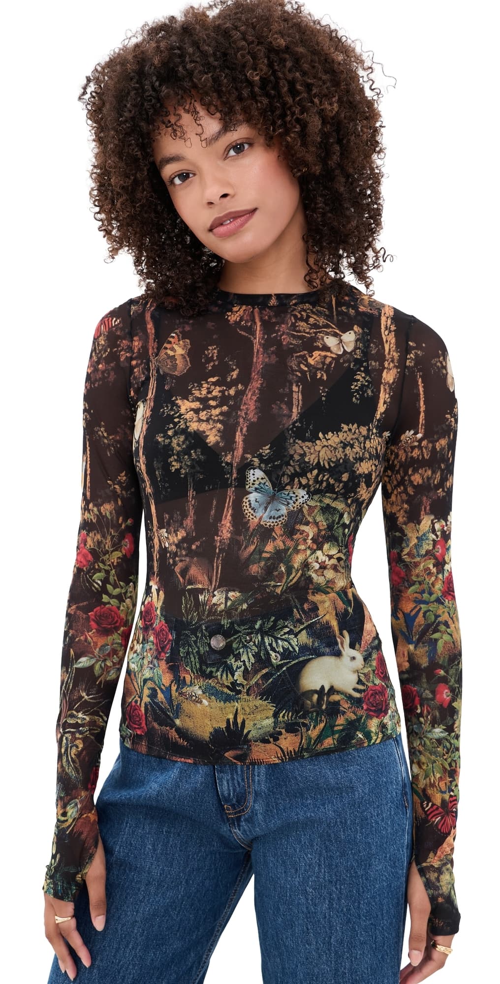 ALICE + OLIVIA Delaina Top Wistful Woods