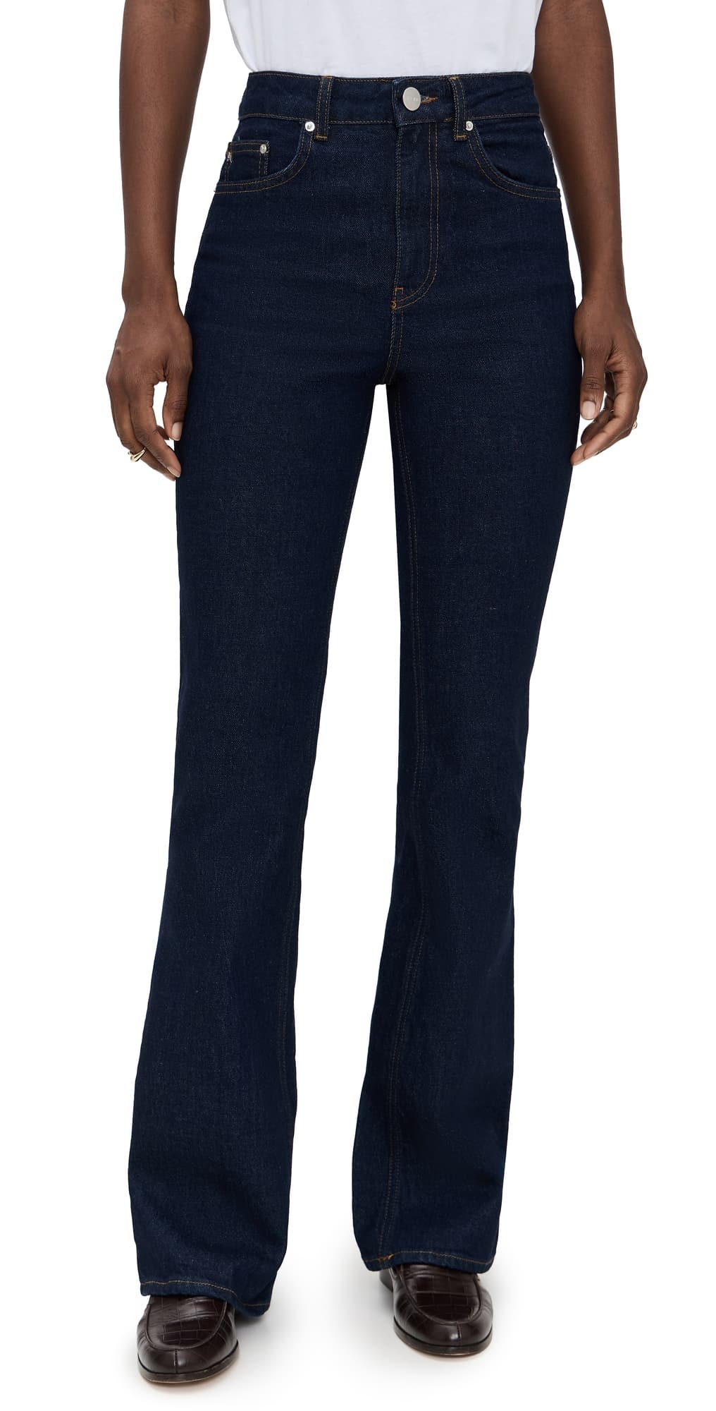 ALIGNE Straight Flare Jeans Indigo