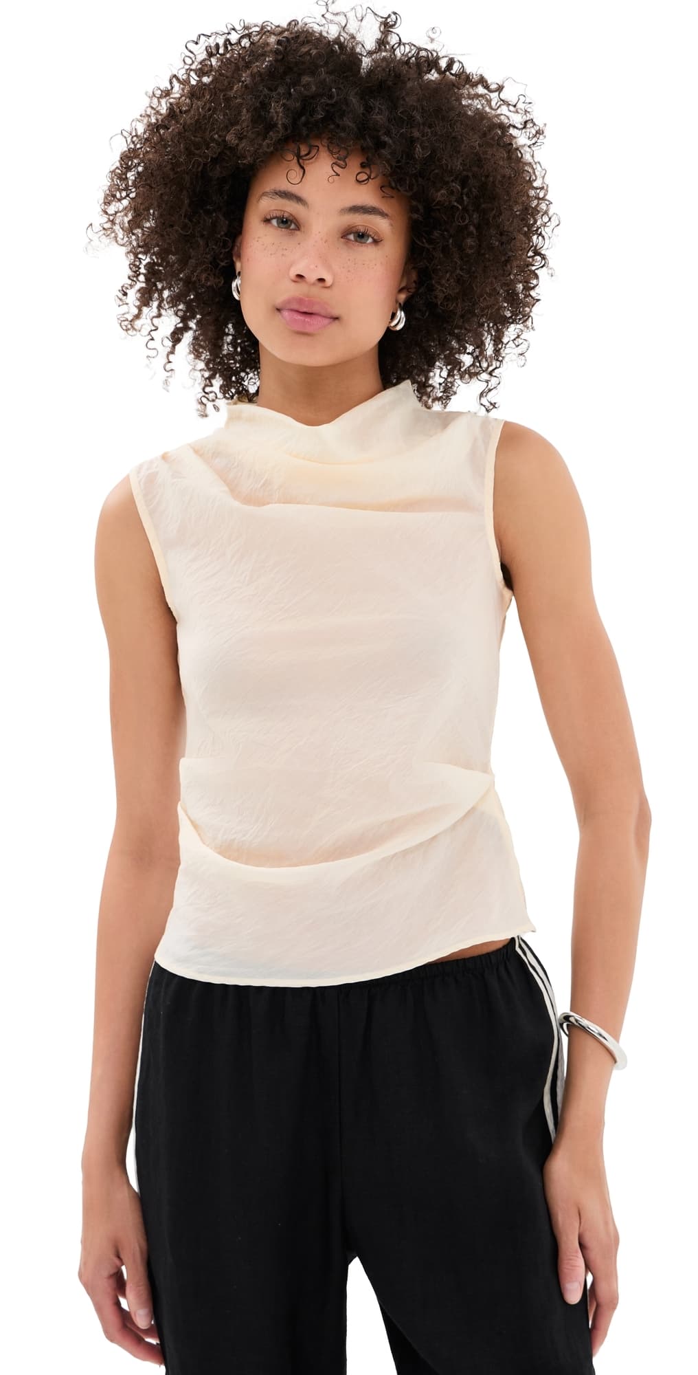 ALIGNE Dana Sheer Top White