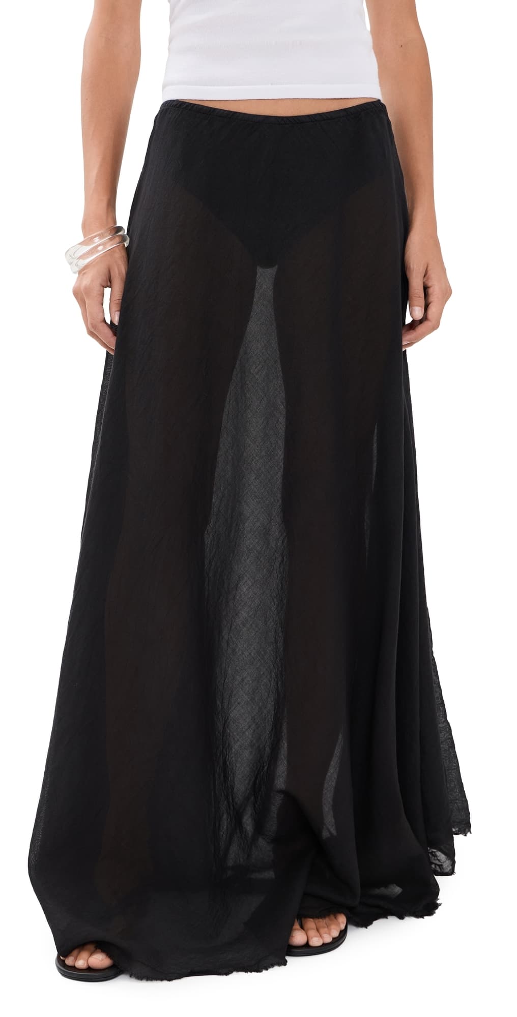 ALL THREE Elysia Maxi Skirt Black