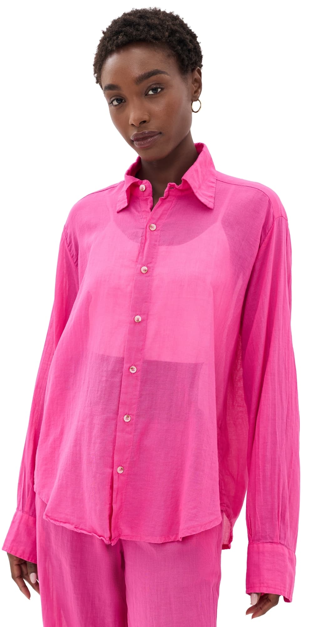 ALL THREE Daniel Gauze Shirt Diva