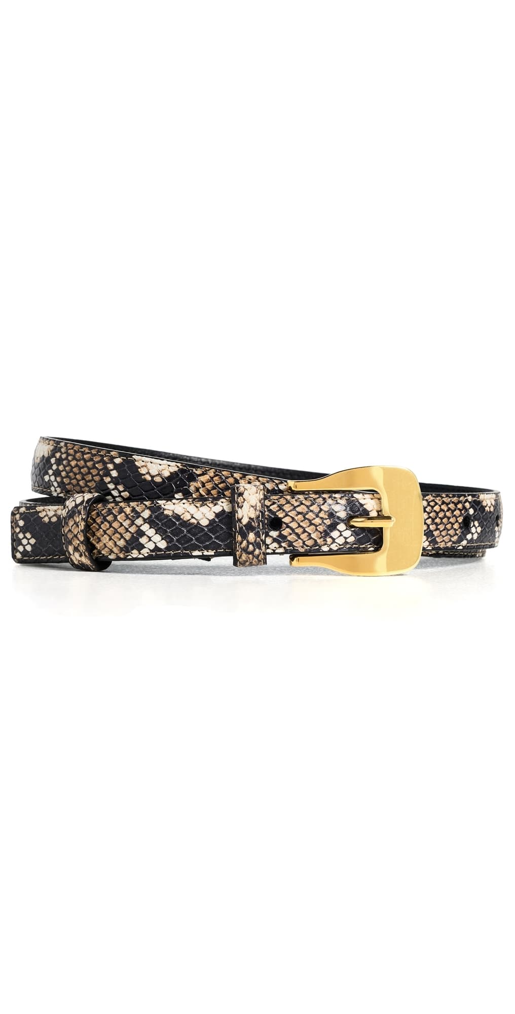 Altuzarra Square Buckle Belt Python Macchia