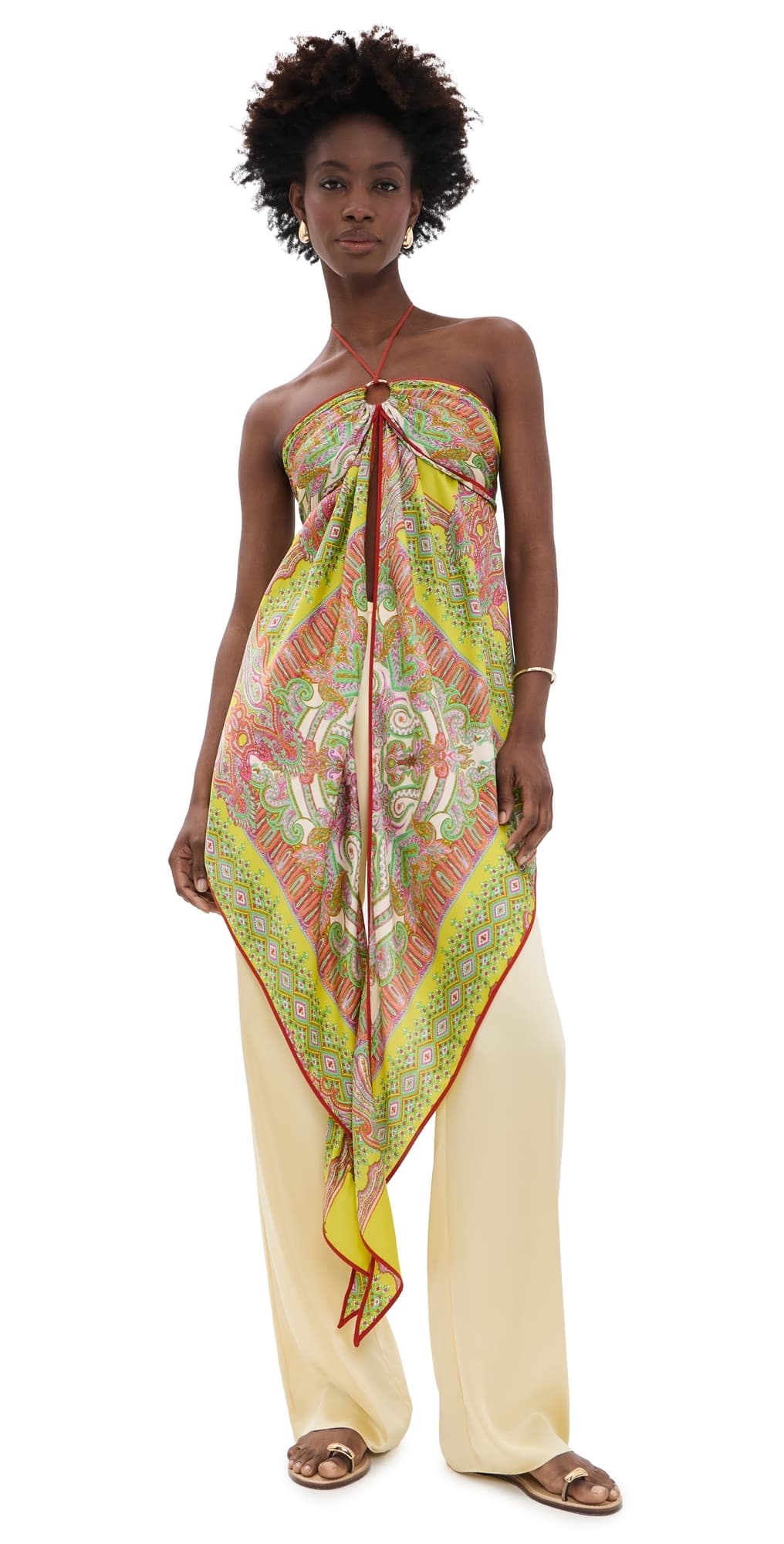 ALEXIS Vulcano Top Yellow Paisley