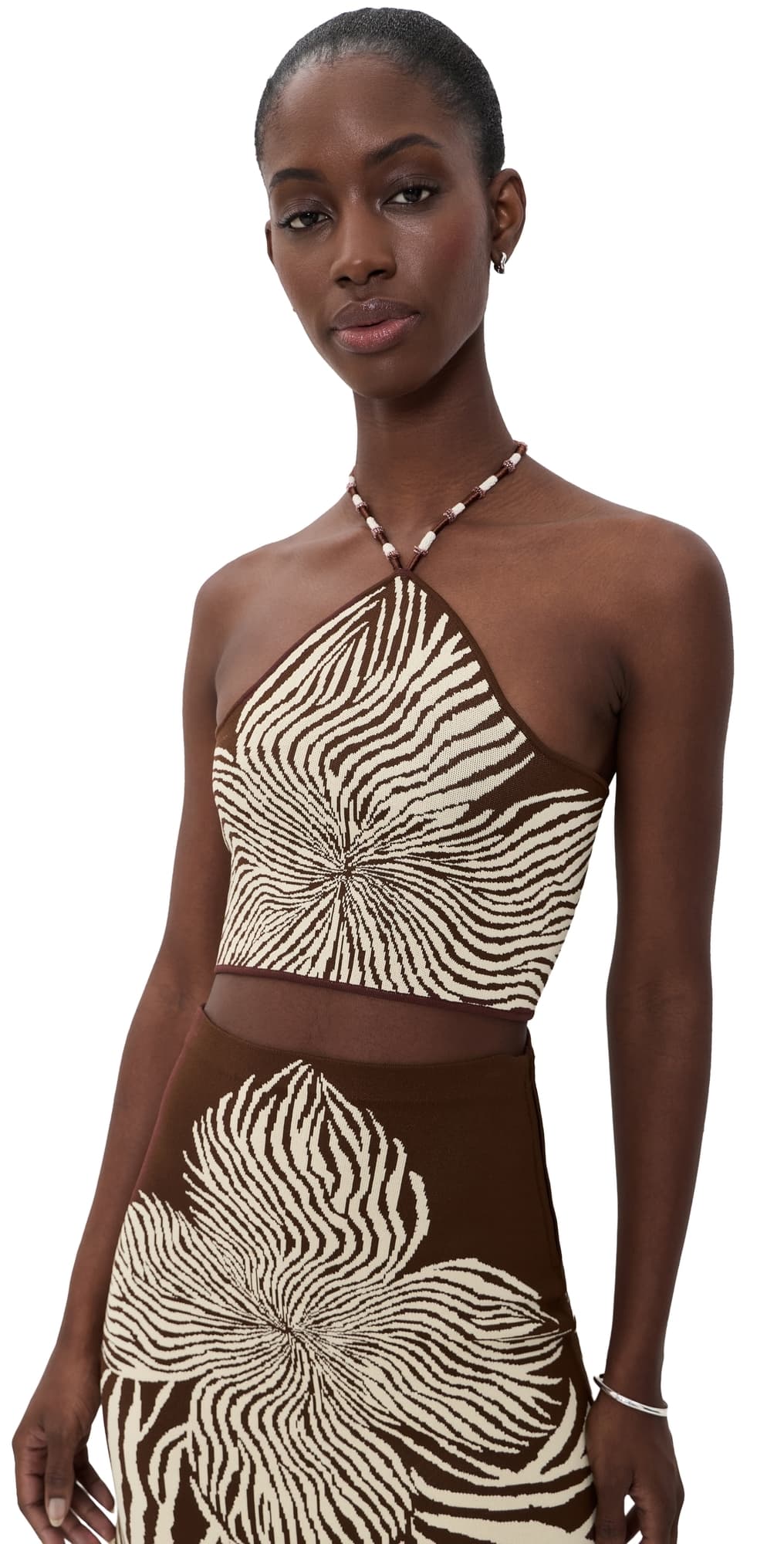 ALEXIS Gala Top Brown Blossom