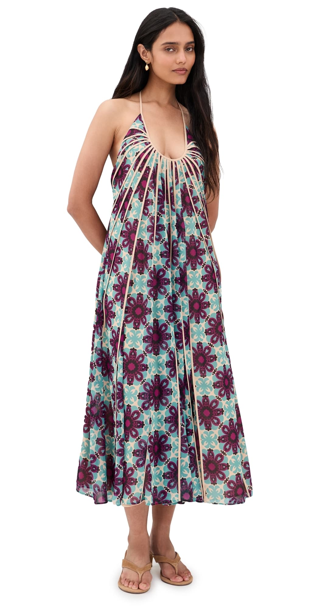 ALEXIS Azurea Dress Jardin Verde