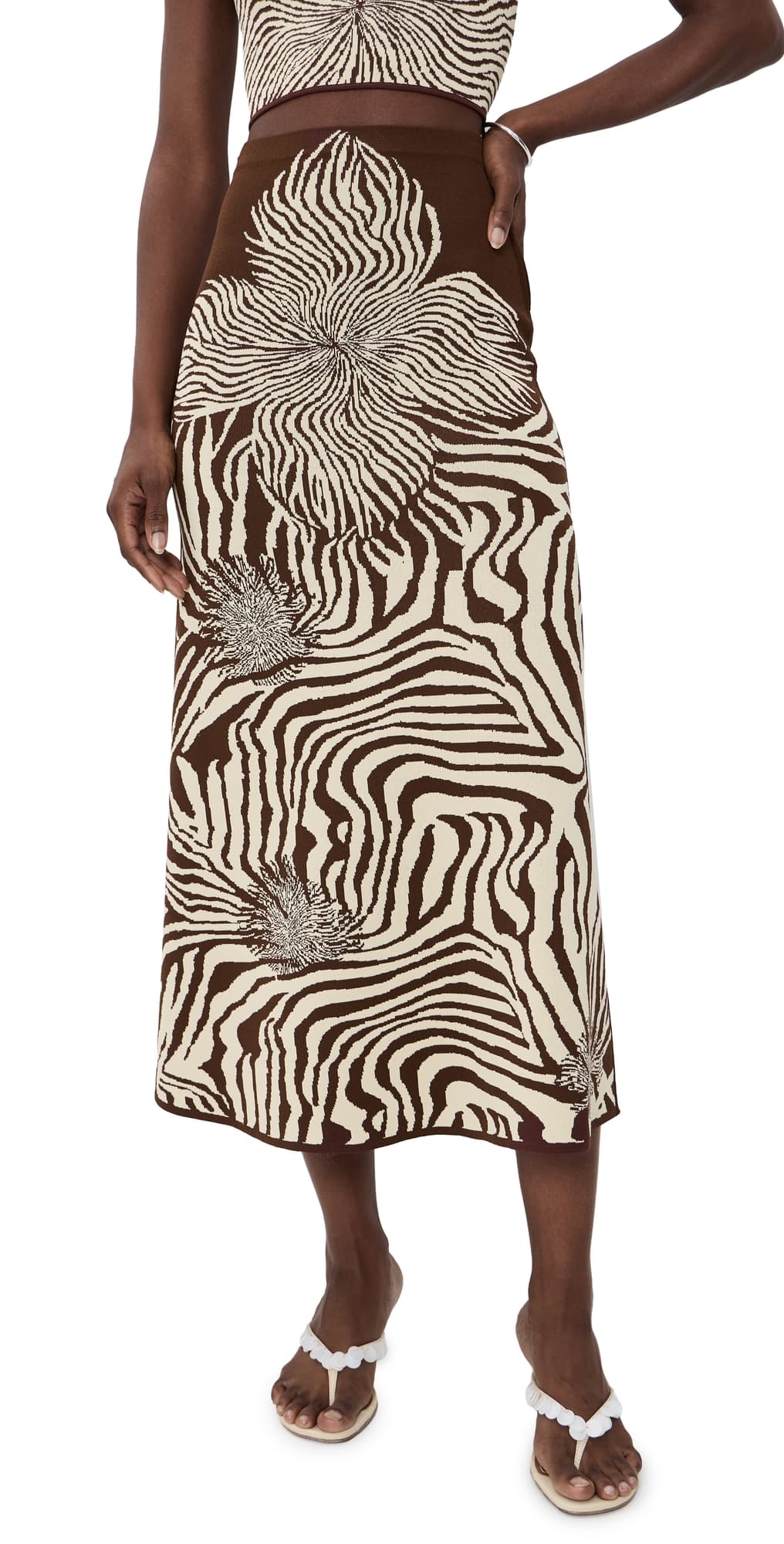 ALEXIS Jazlyn Skirt Brown Blossom