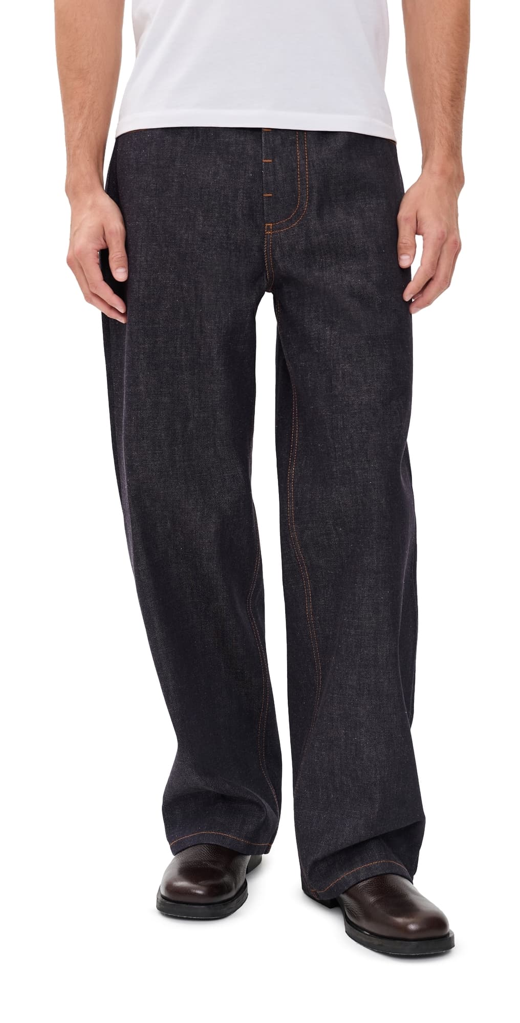 AMI Baggy Fit Jeans Indigo