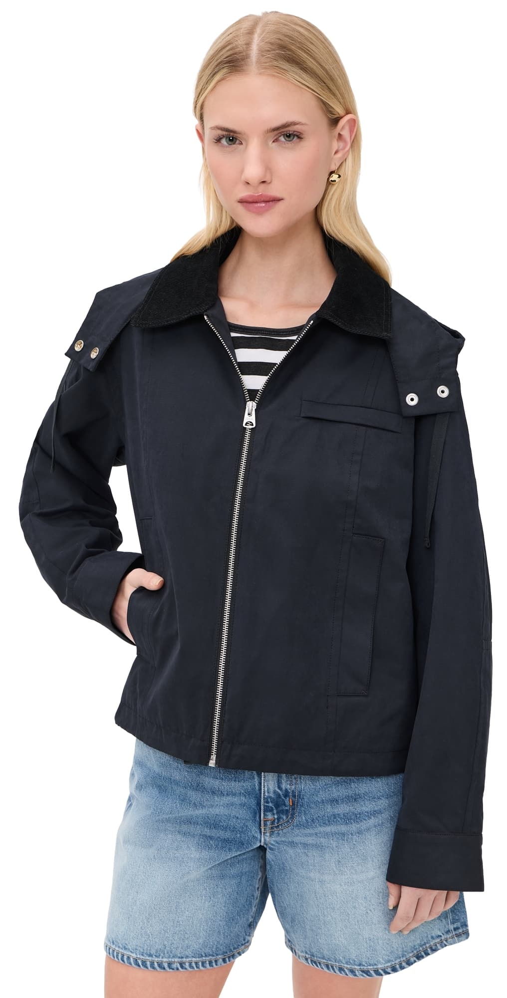 Alex Mill Kenzie Zip Jacket Black