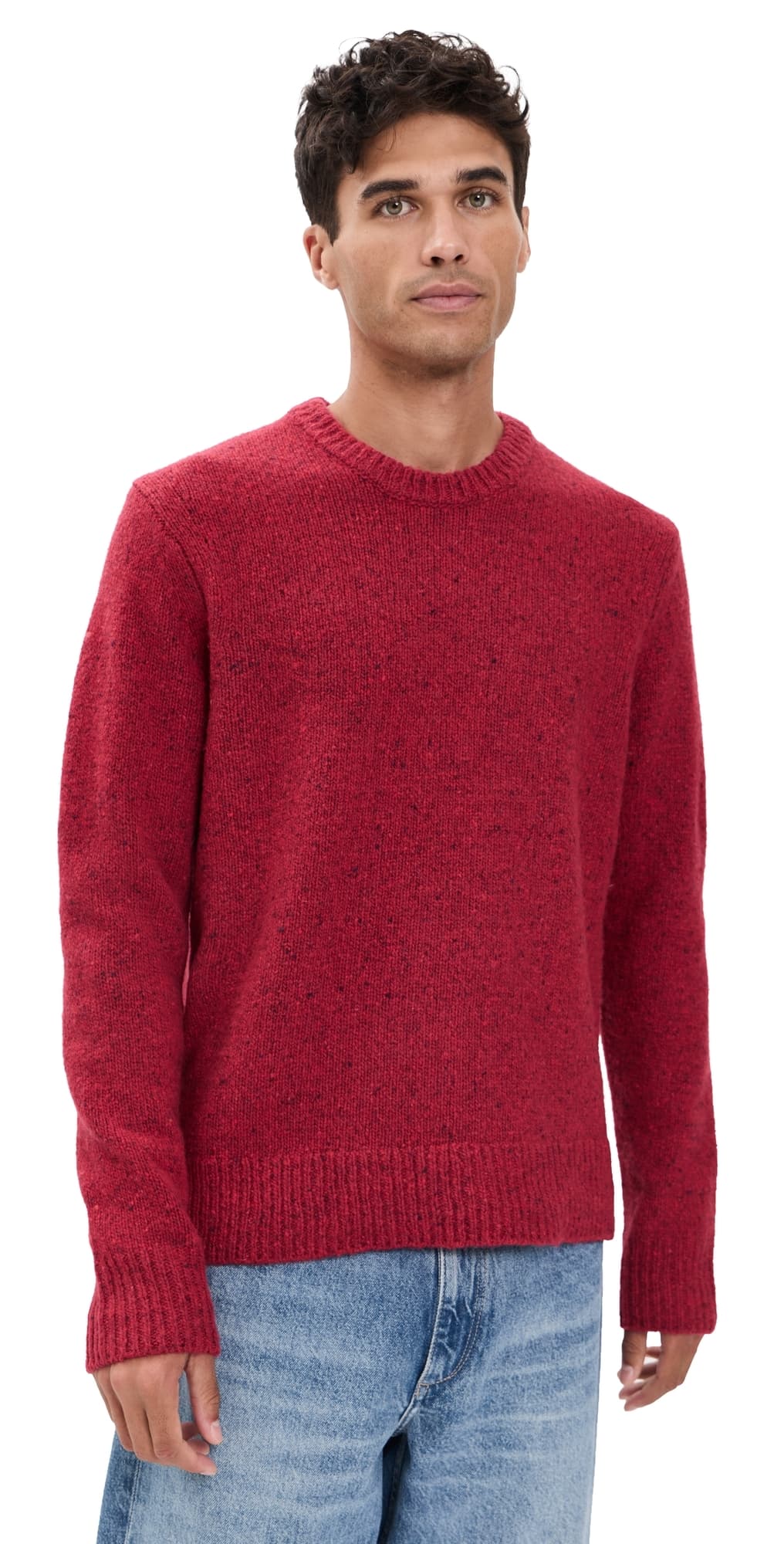 Alex Mill Donegal Crewneck Sweater Red