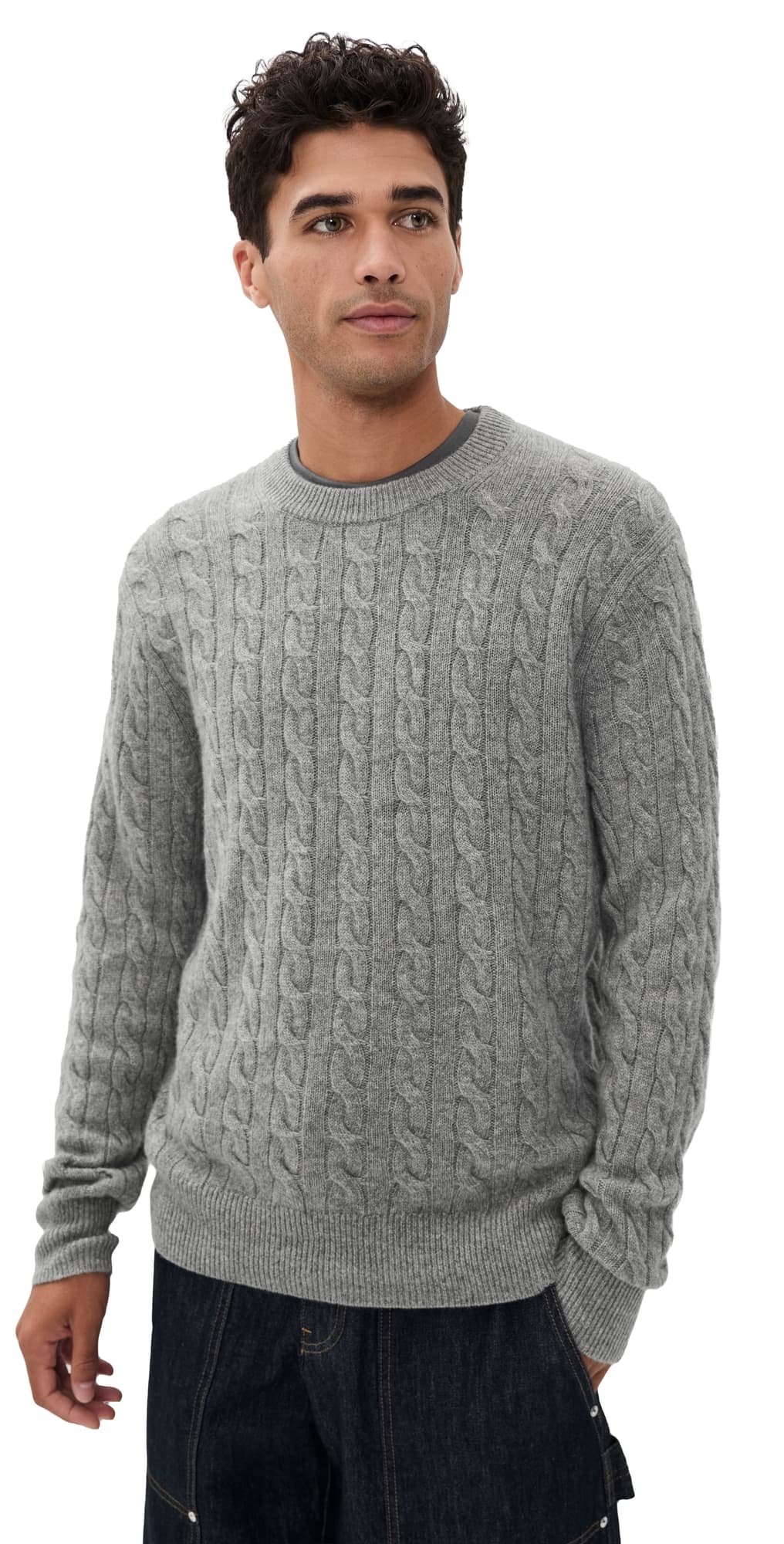 Alex Mill Jordan Cable Cashmere Sweater Husky
