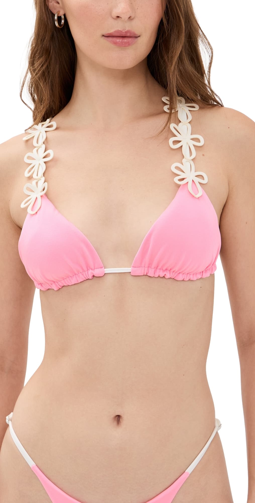 Ancora Fiori Pink Bikini Top Pink