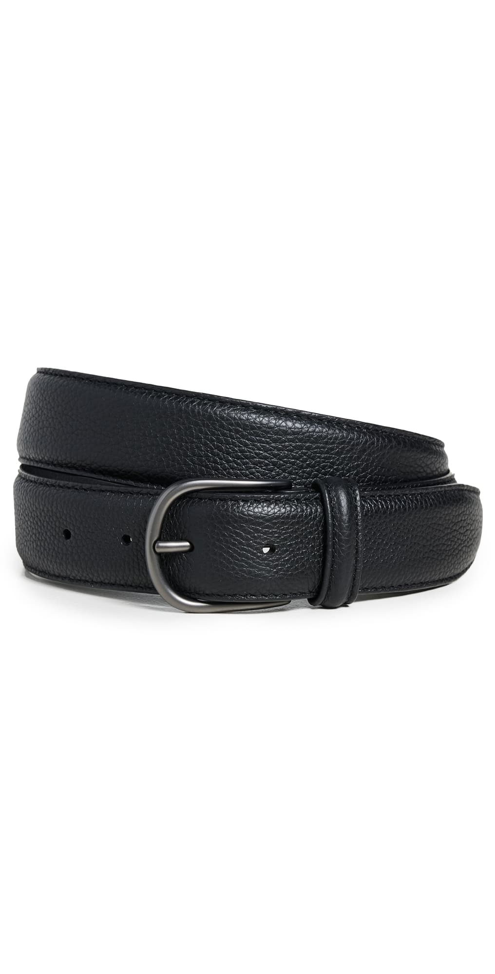 Anderson's Textured Leather Belt Black N1