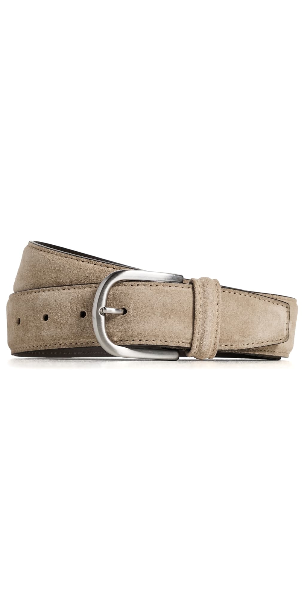 Anderson's Suede Belt Tan F1