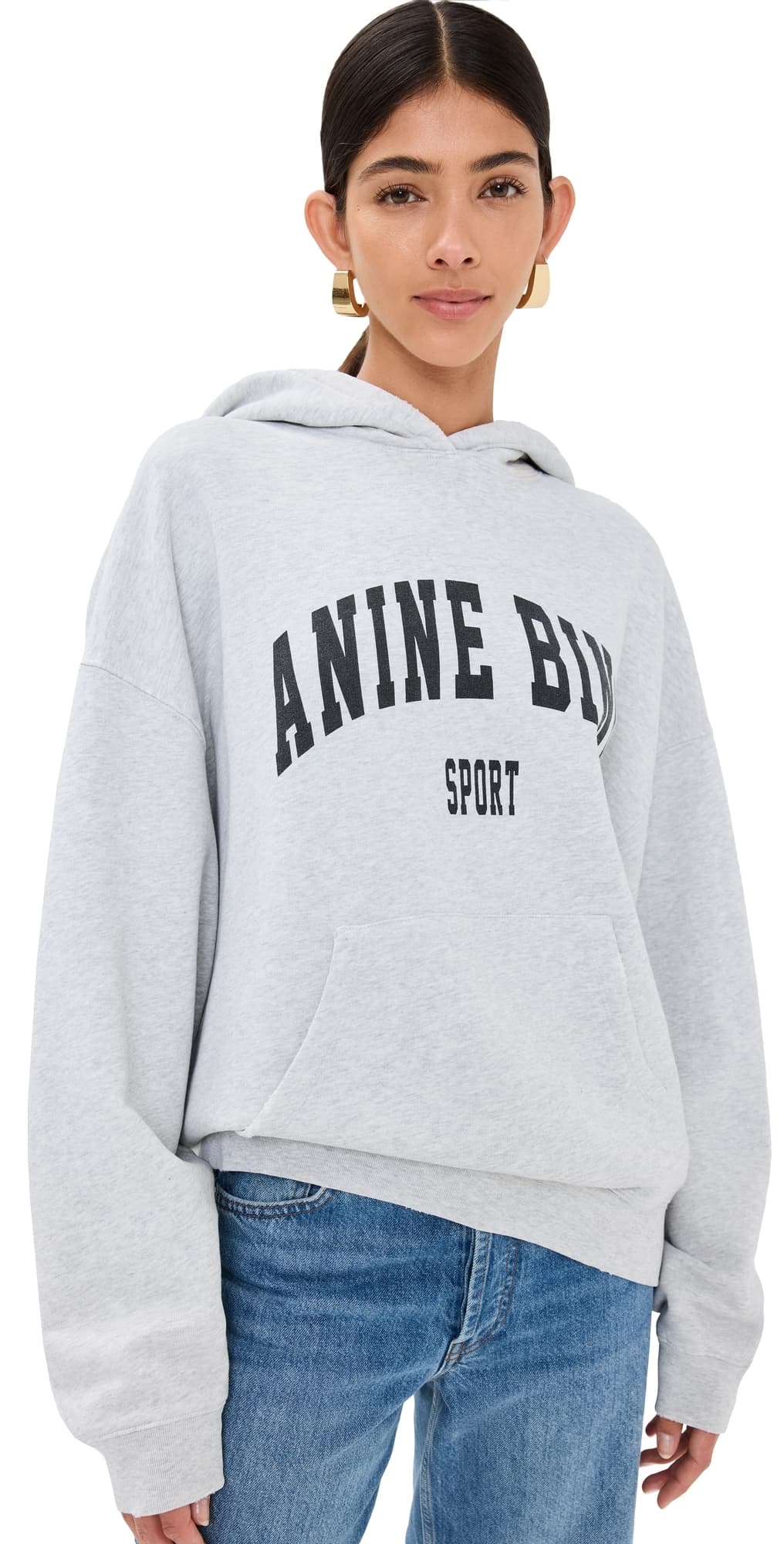 ANINE BING Harvey Sweatshirt Grey Melange