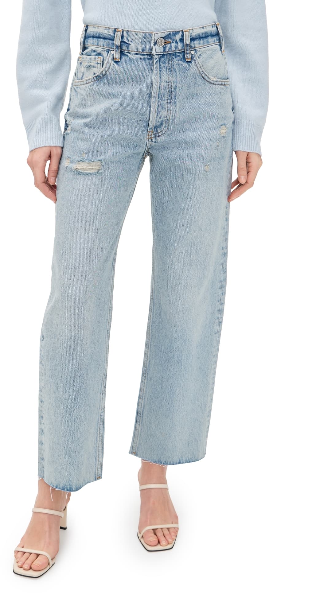 ANINE BING Gavin Jeans Washed Blue