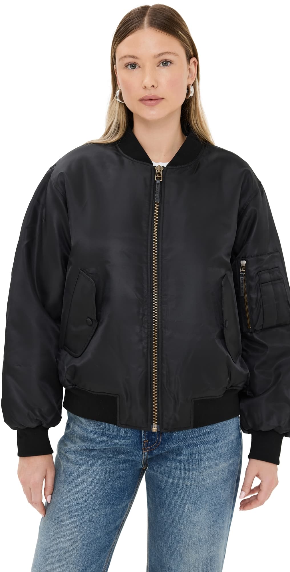 ANINE BING Leon Bomber Jacket Black