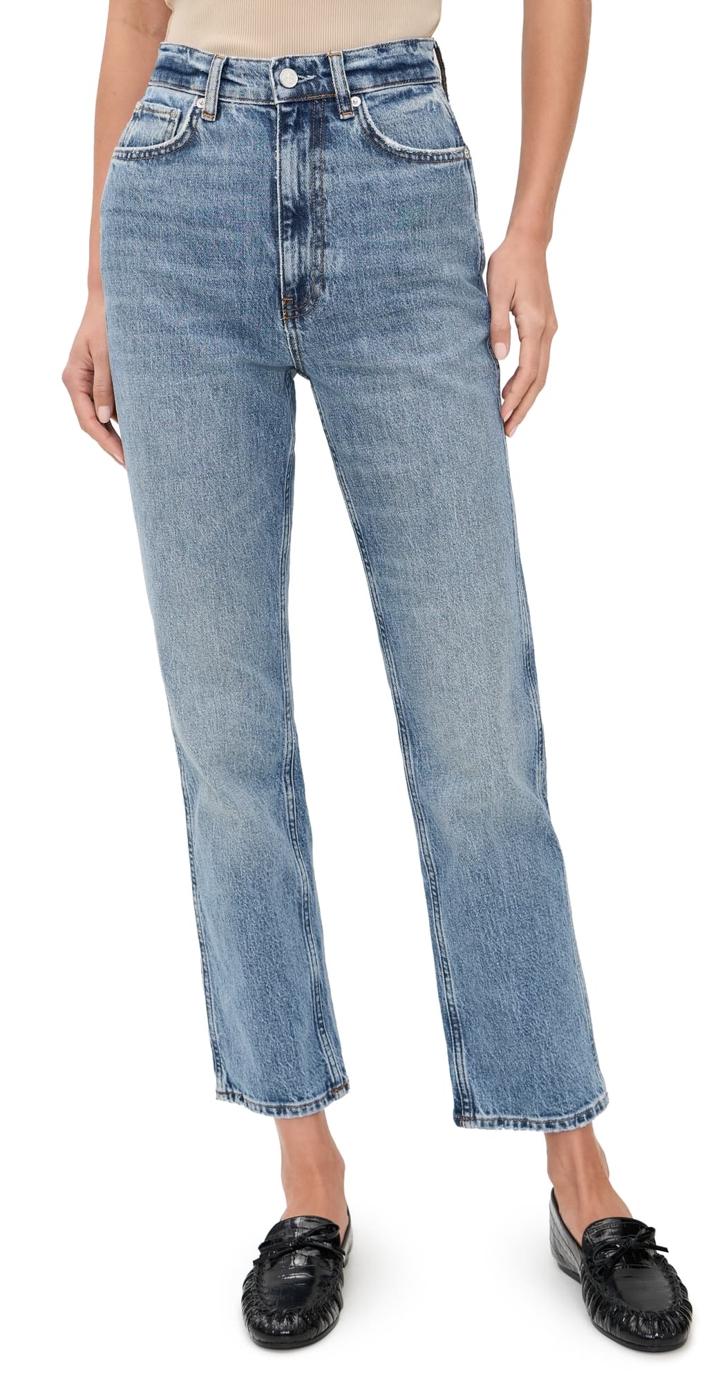ANINE BING Jane Jeans Cascade Blue