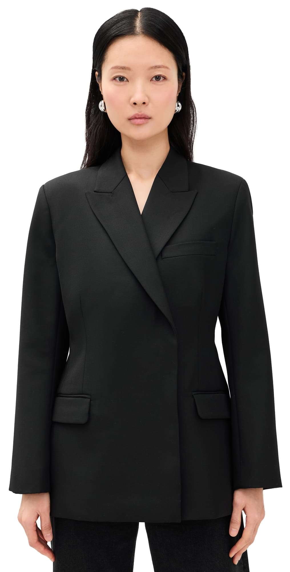 ANINE BING Aretha Blazer Black