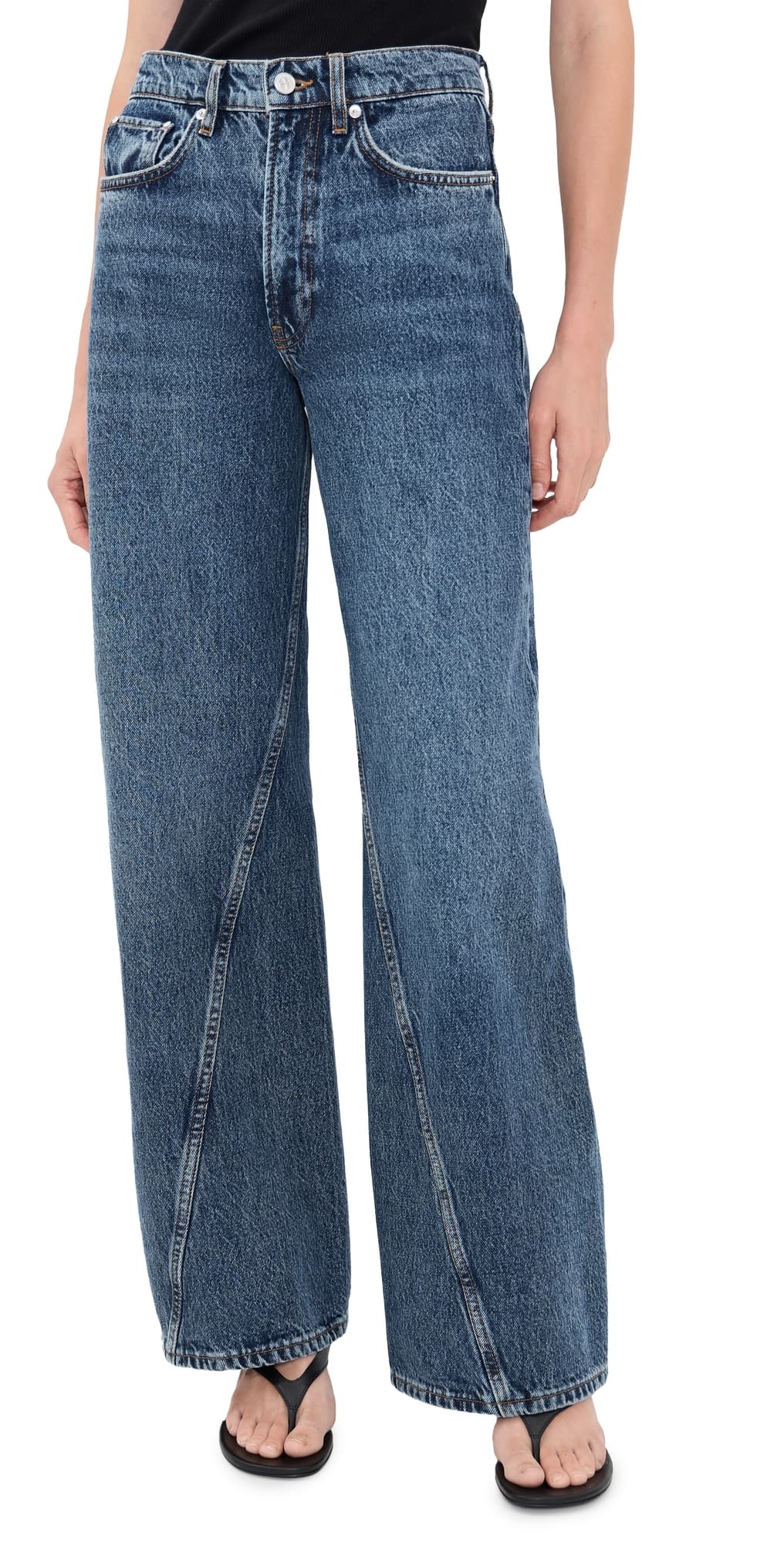ANINE BING Brie Jeans Cabana Blue
