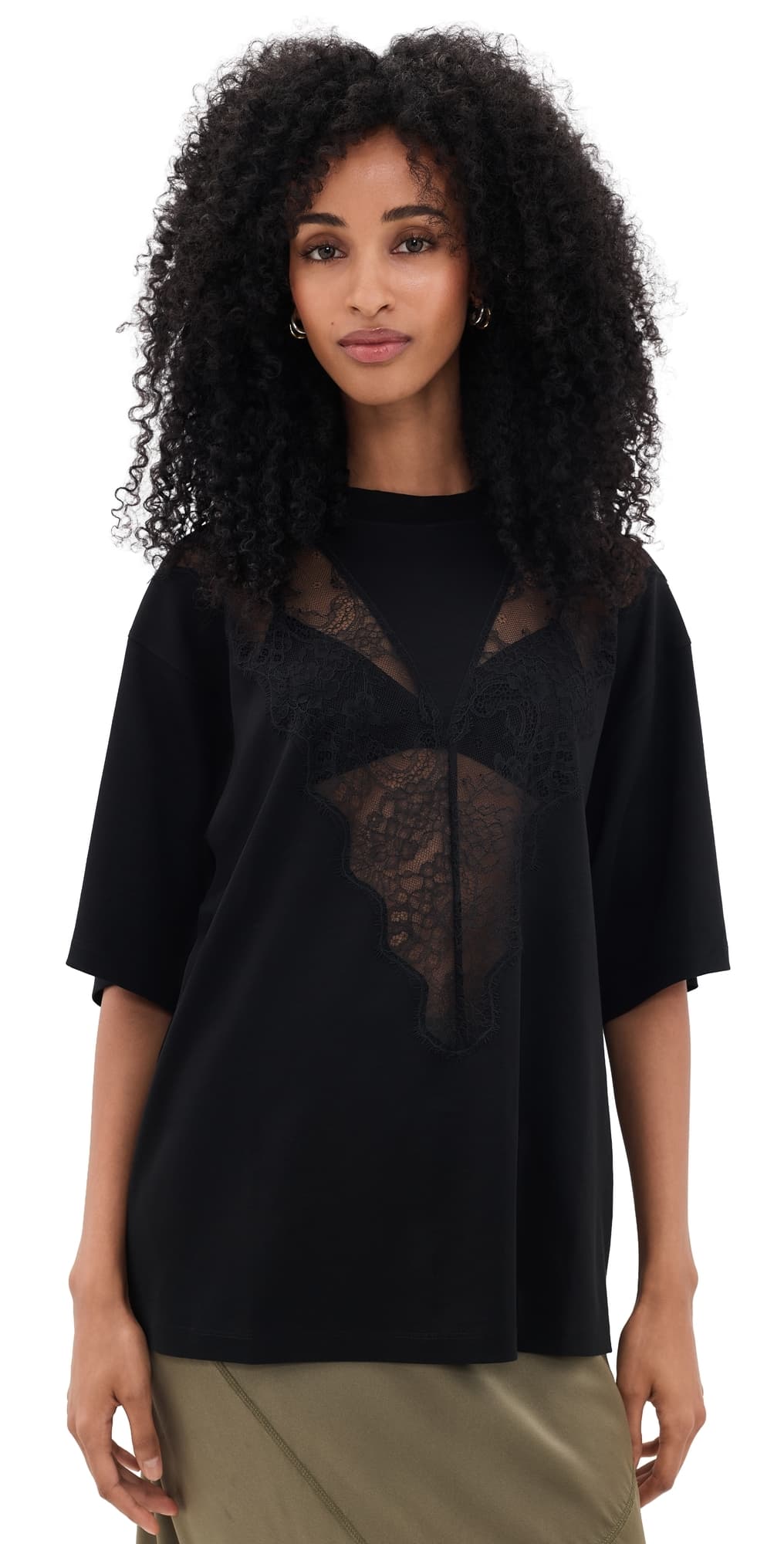 ANINE BING Jamila Tee Black
