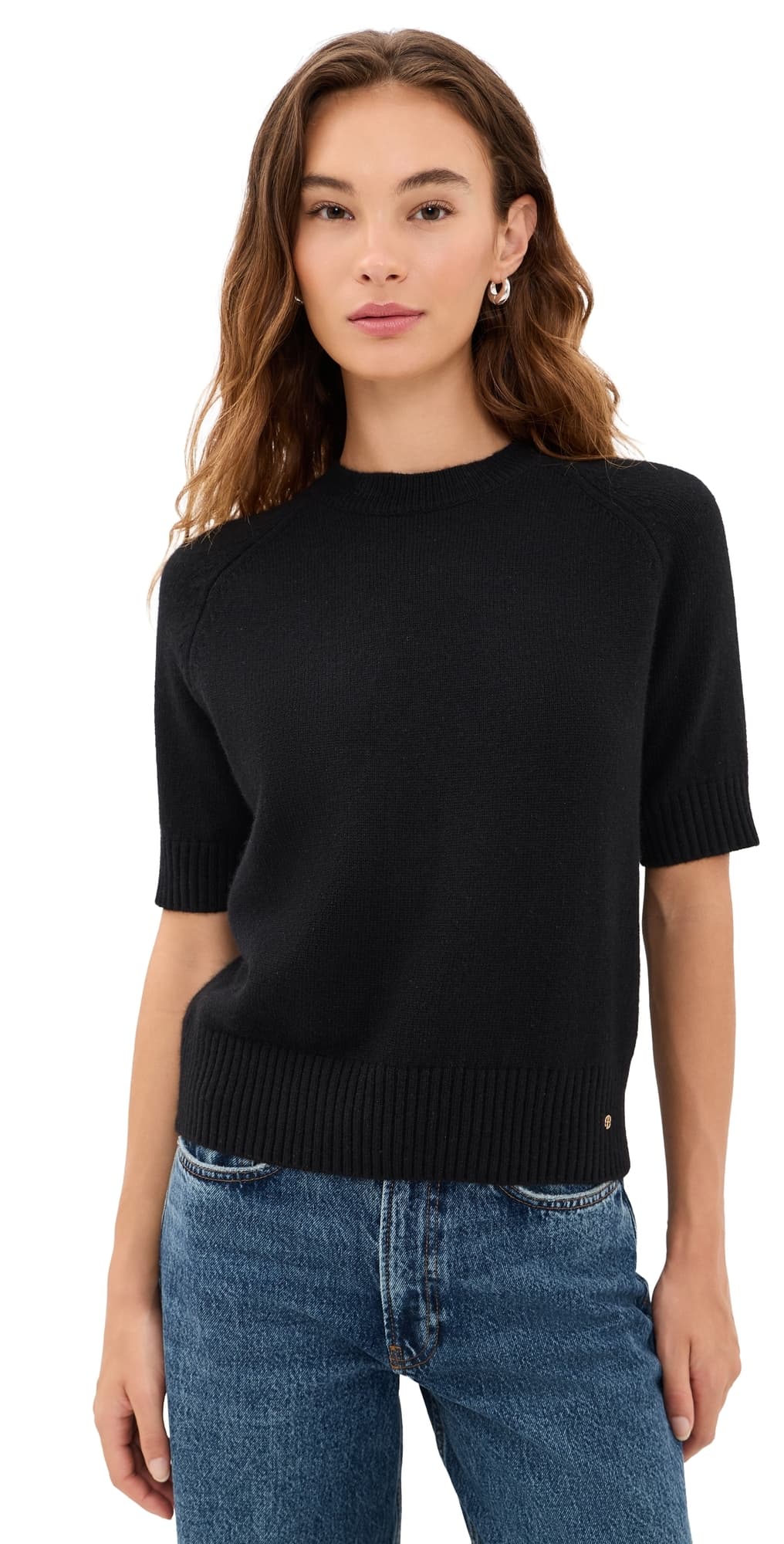 ANINE BING Jackson Cashmere Sweater Black
