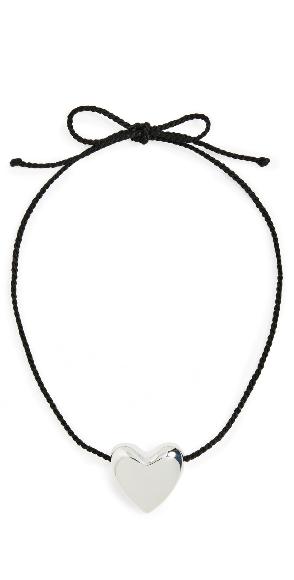 Annika Inez Large Heart Necklace Silver · One Size