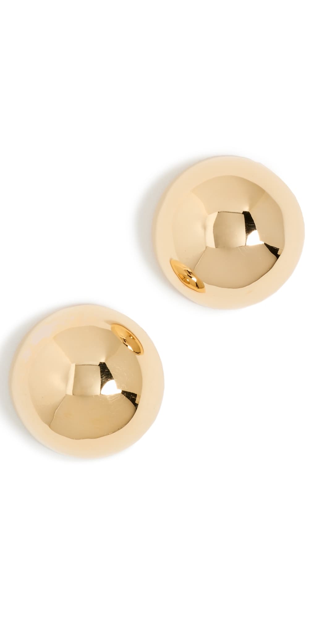 Annika Inez Small Hemisphere Earrings Gold · One Size