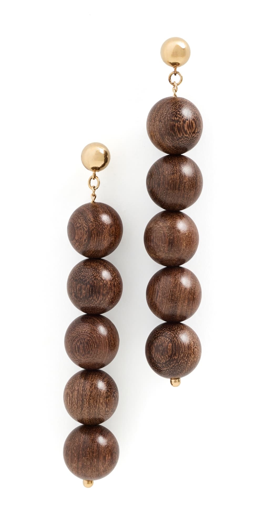 Anni Lu Woody Earrings Hot Chocolate