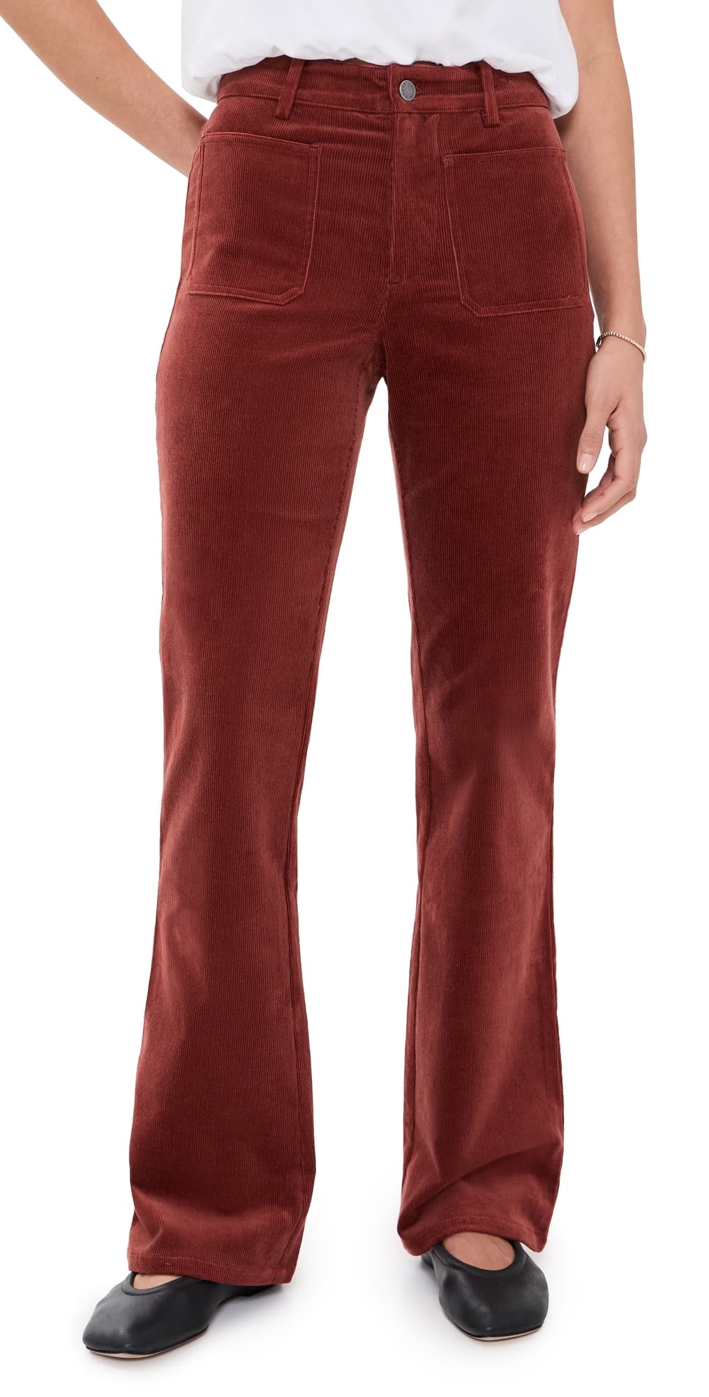 Apiece Apart Charle Flare Trousers Cinnamon