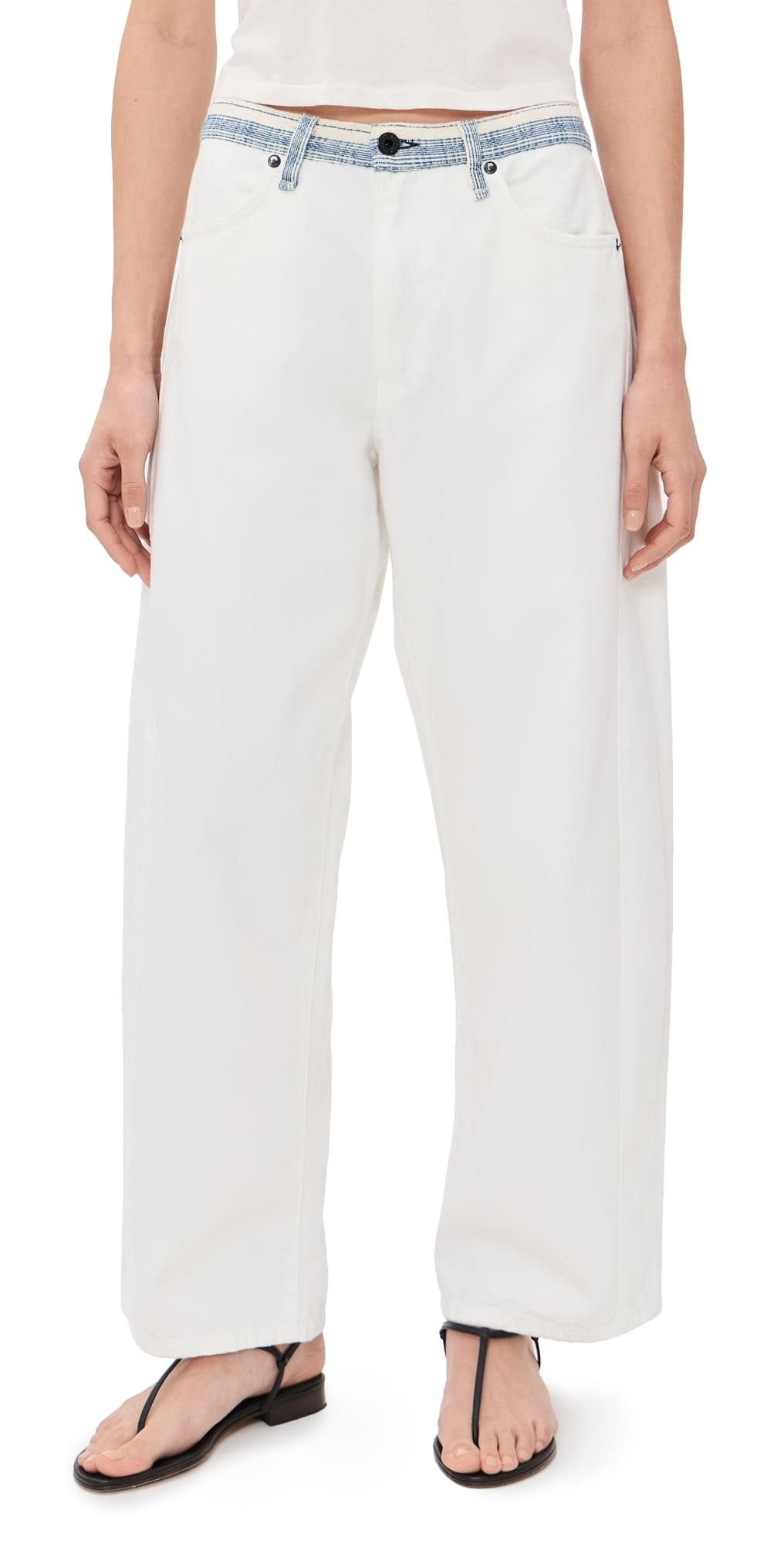 ASKK NY Catamaran Jeans White Sashiko