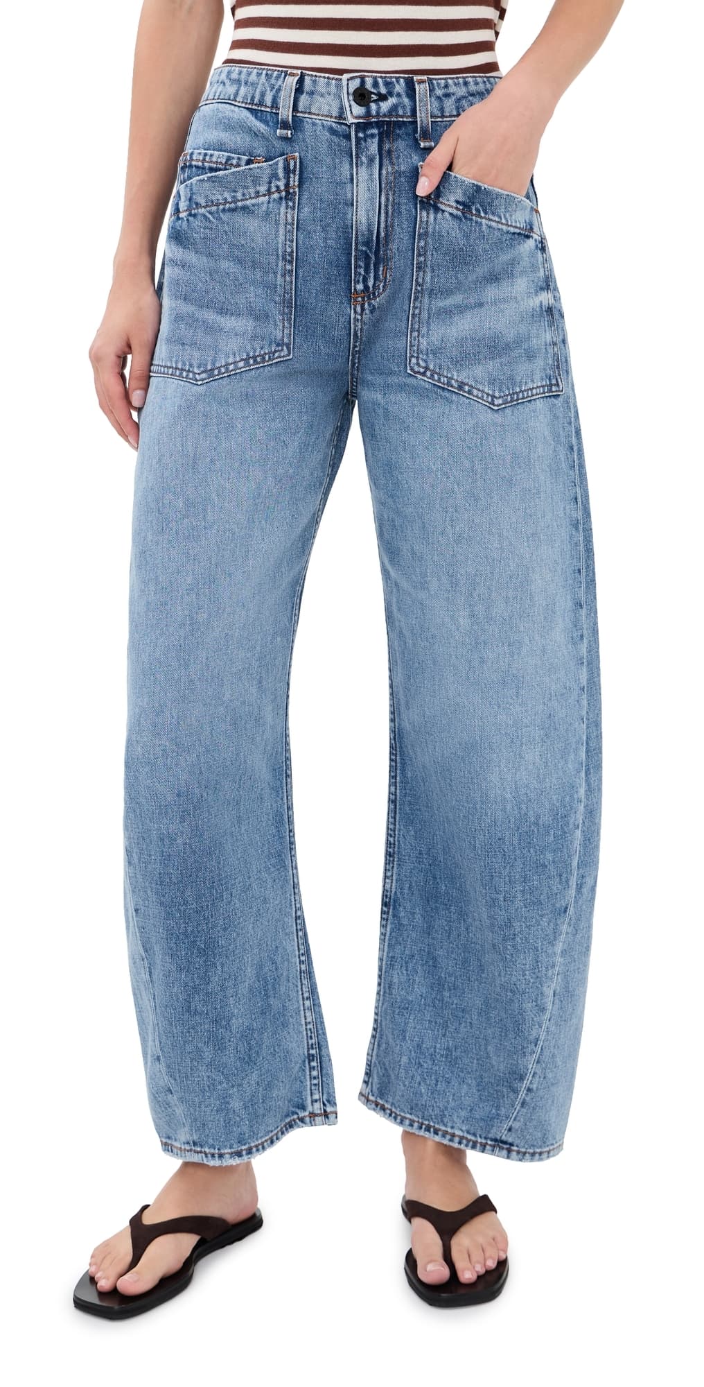 ASKK NY Twisted Barrel Jeans Oasis