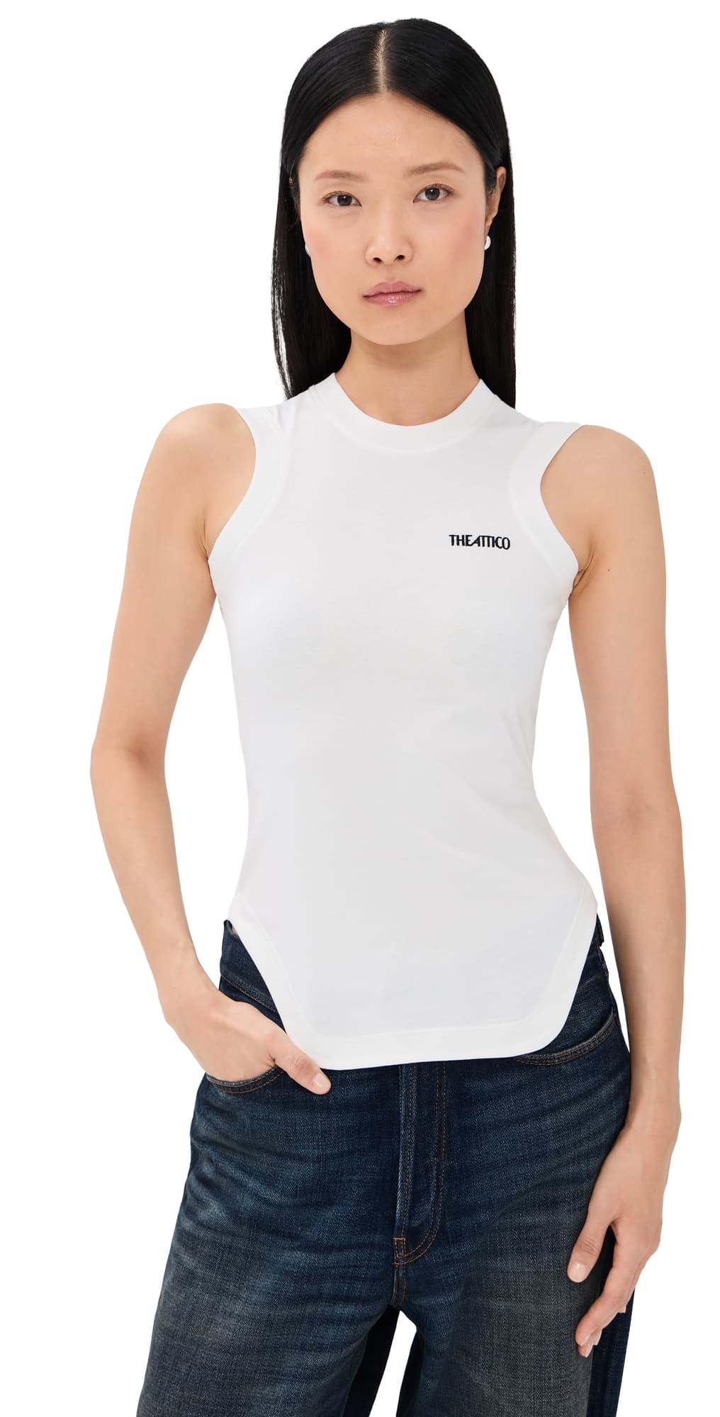 The Attico Tank Top White