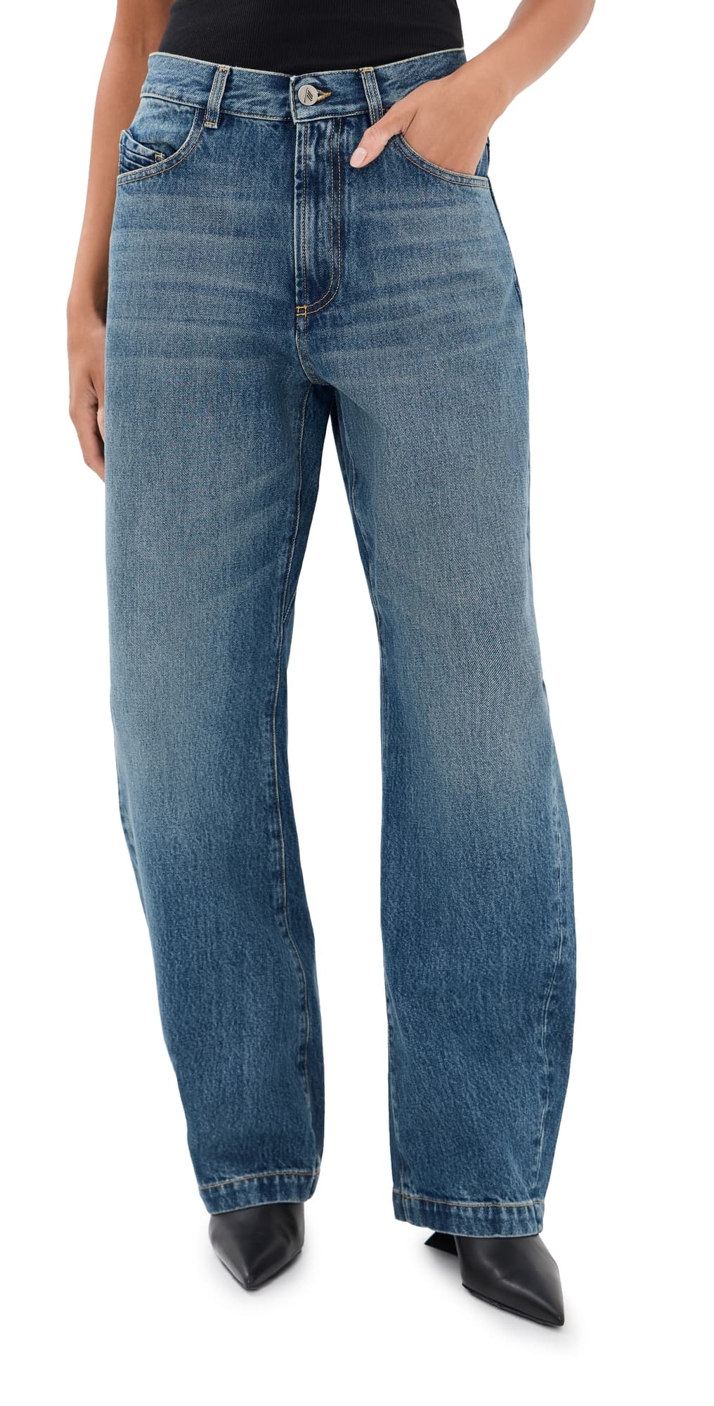 The Attico Long Jeans Sky Blue