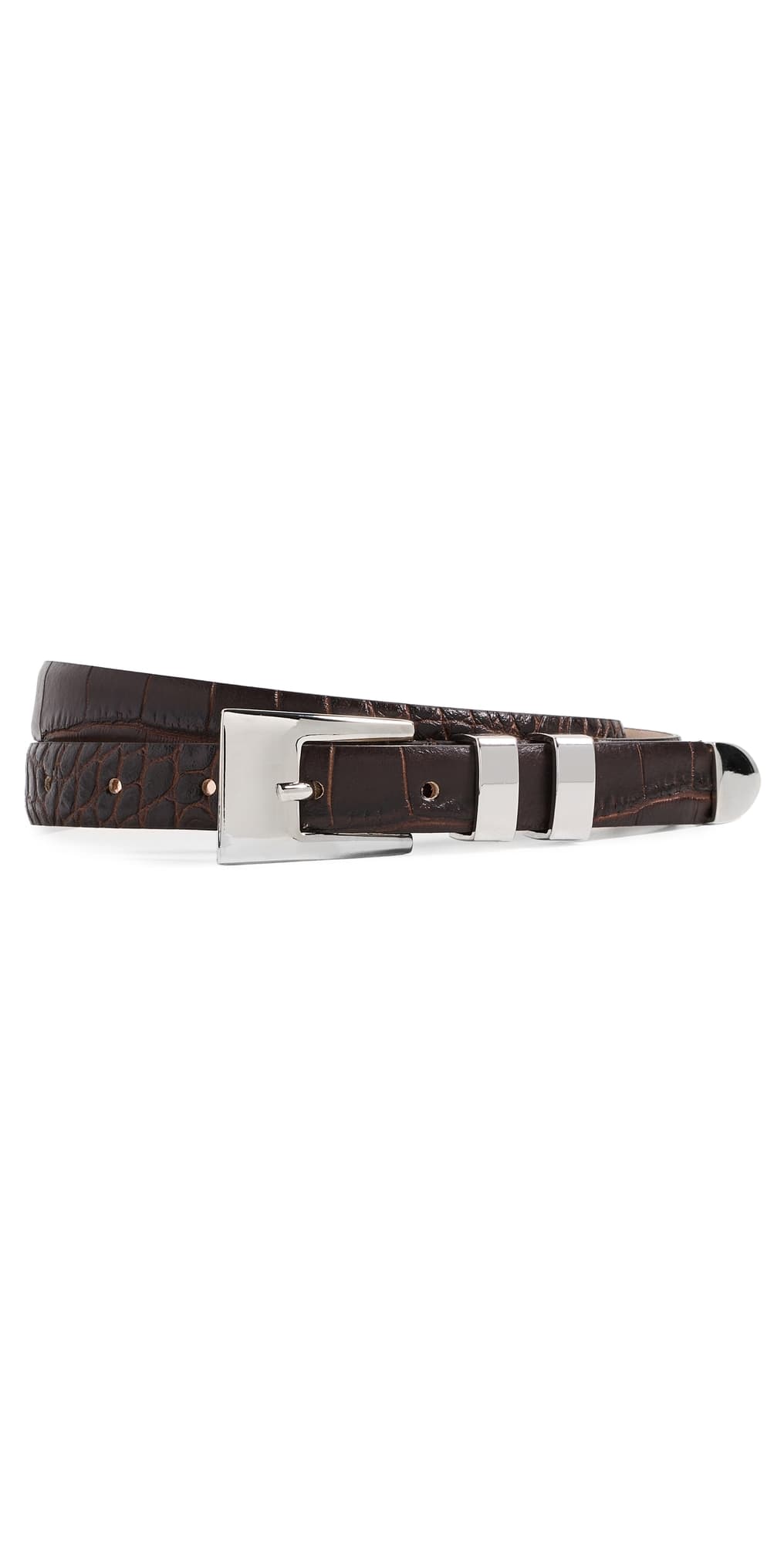 Aureum Sofia Belt Espresso Crocodile