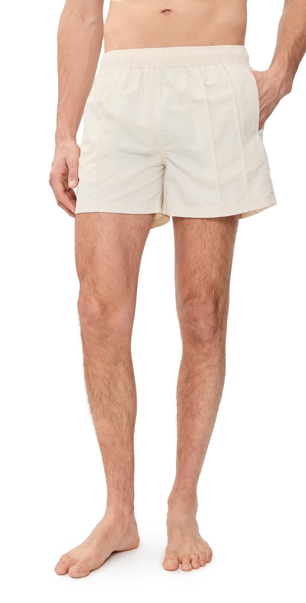 AUTO-REPLY Vertical Pintuck Sebastian Swim Trunks 4 Vertical/Cloud