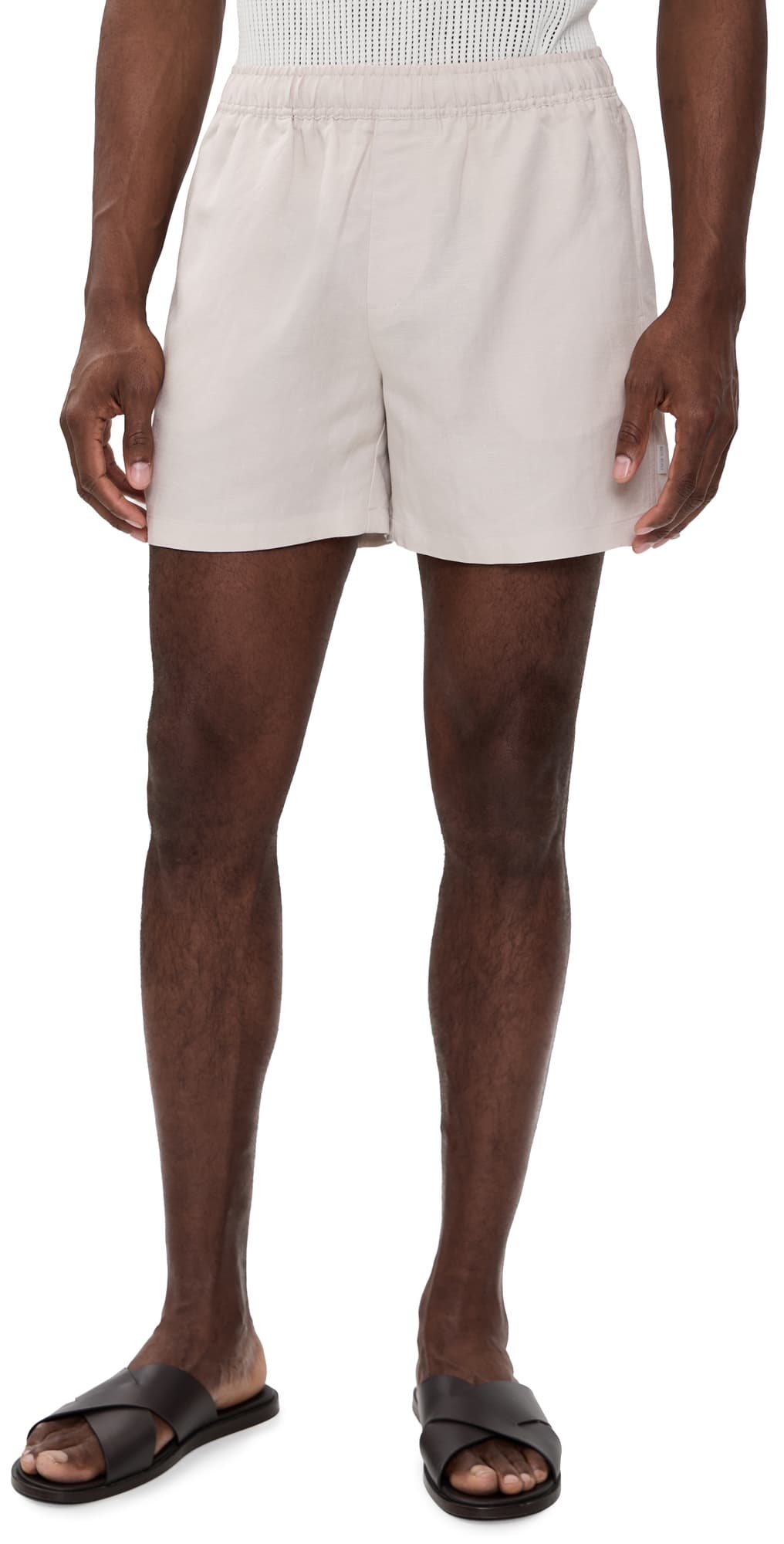 AUTO-REPLY Linen Shorts 5 Sand