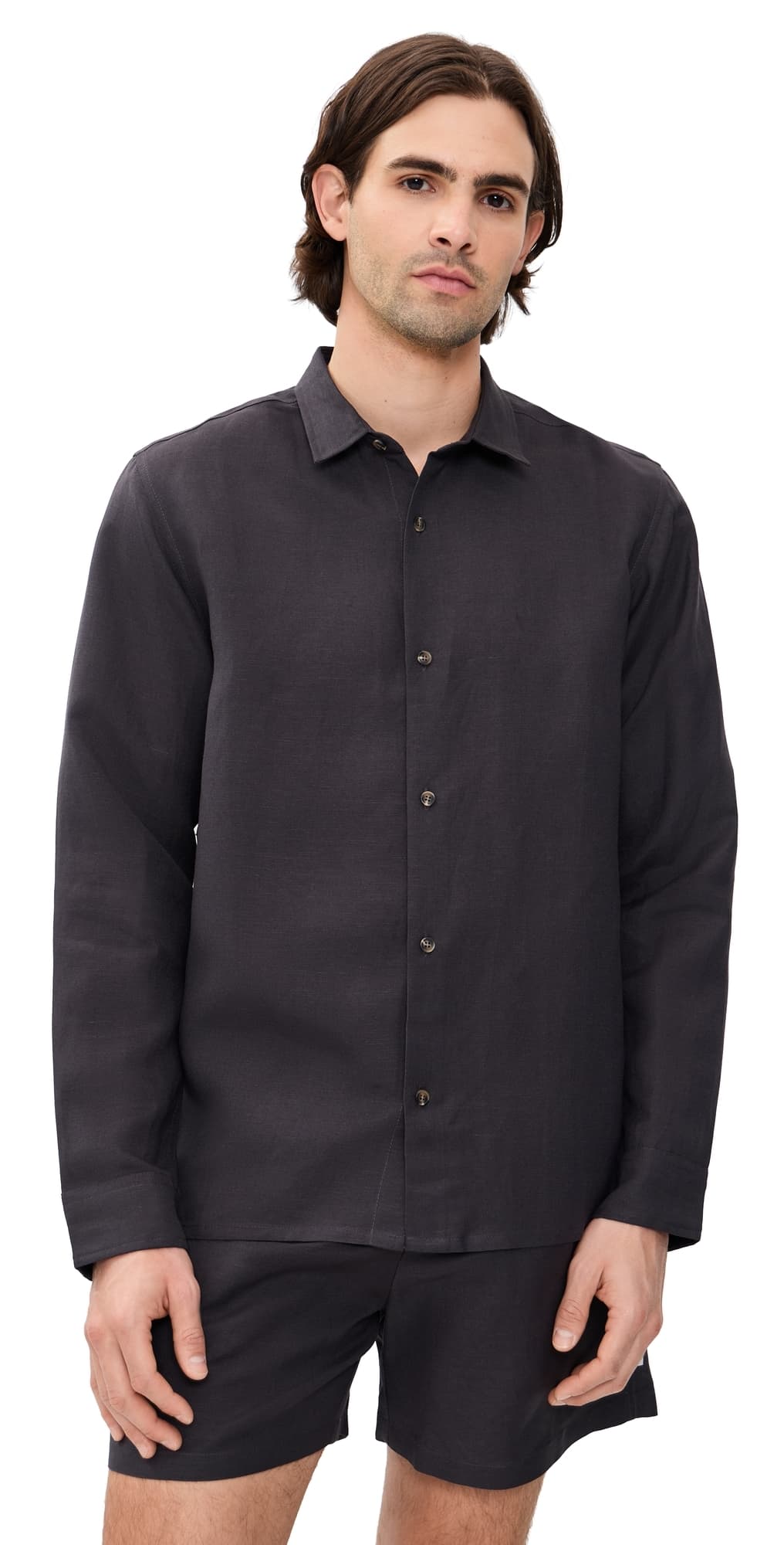 AUTO-REPLY Andrew Linen Shirt Granite