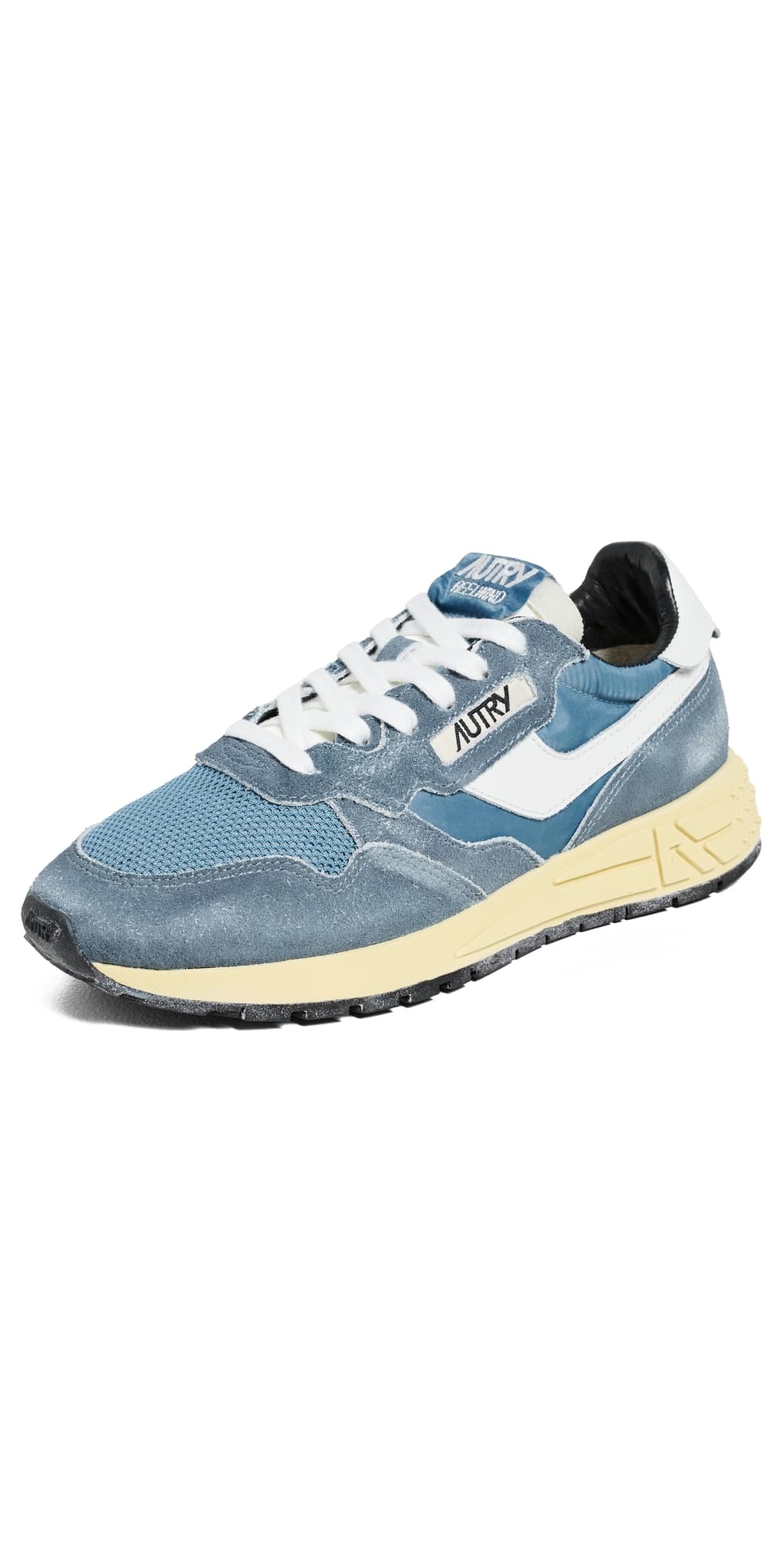 Autry Reelwind Low Suede Sneakers Sky Sugar/White