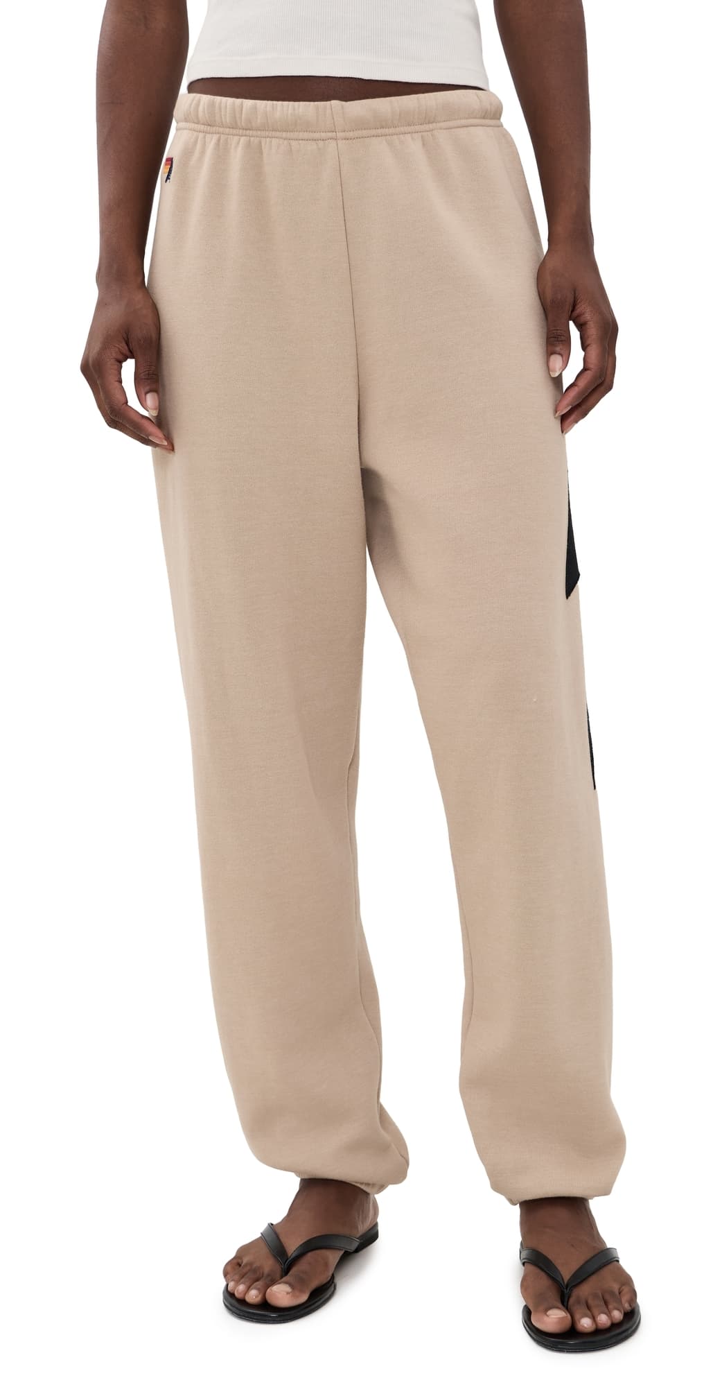 Aviator Nation Bolt Stitch Womens Sweatpants Sand
