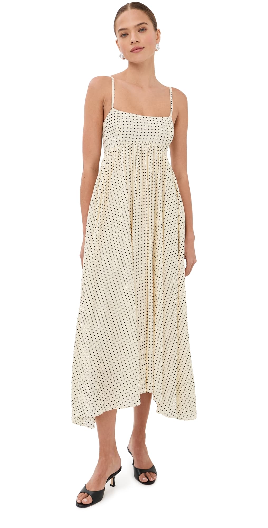 Azeeza Rachel Polka Dot Midi Dress Polka Dot
