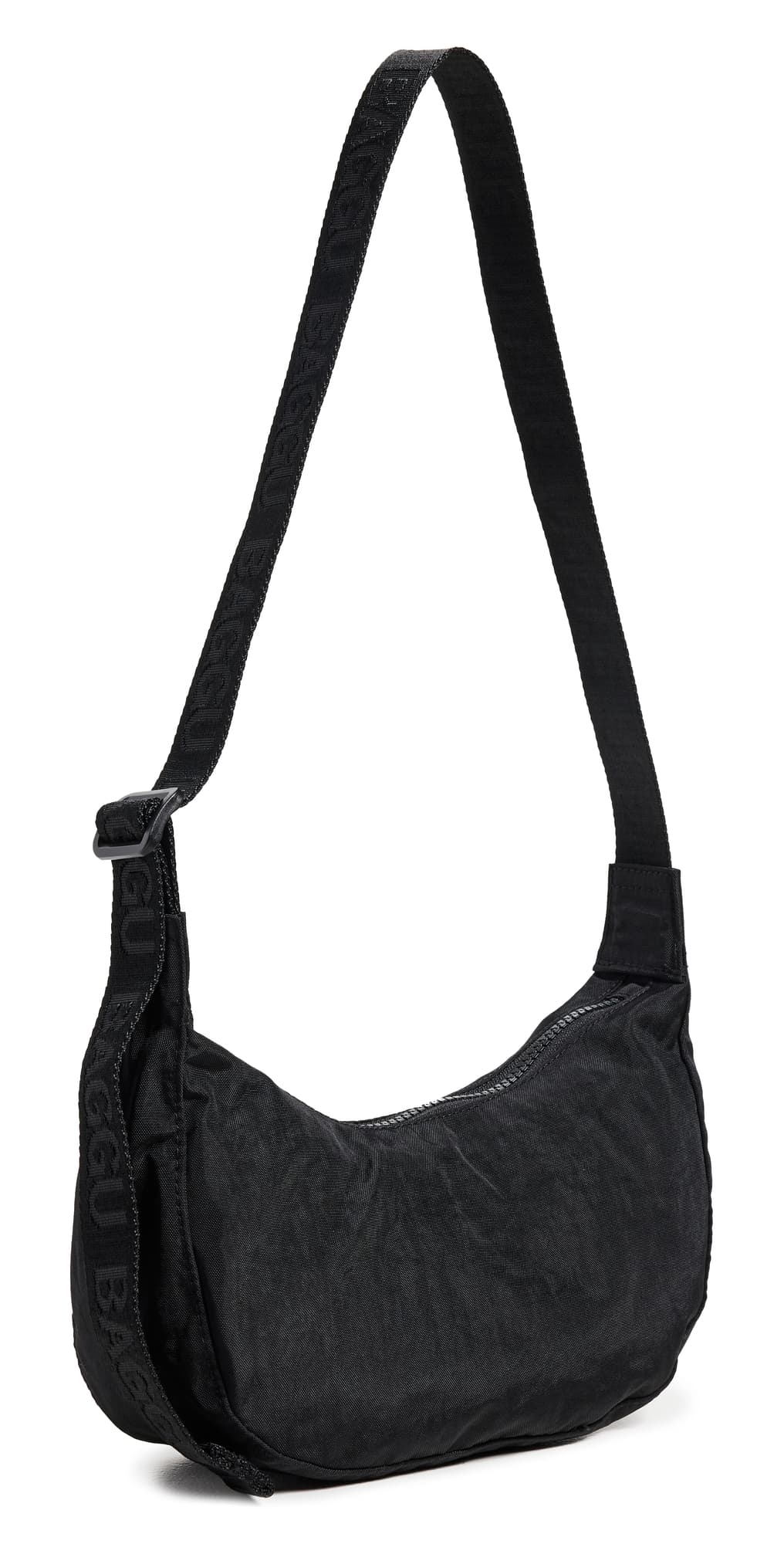 BAGGU Small Nylon Crescent Bag Black