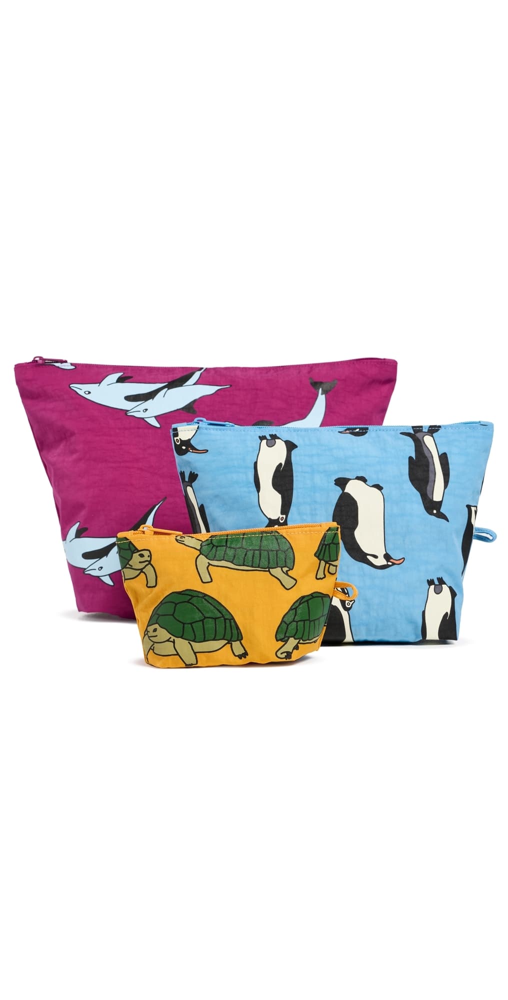 BAGGU Go Pouch Set Vacation Animals · One Size