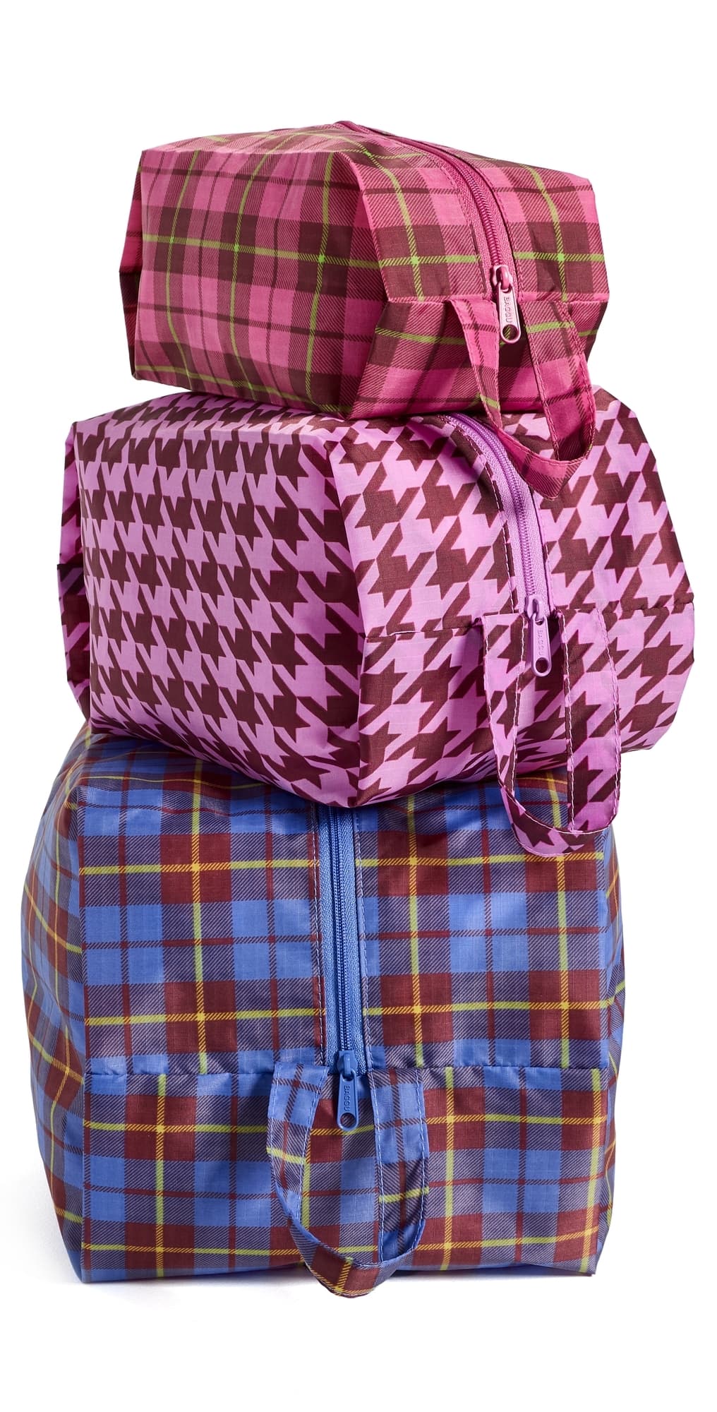 BAGGU 3D Zip Set Check Mix