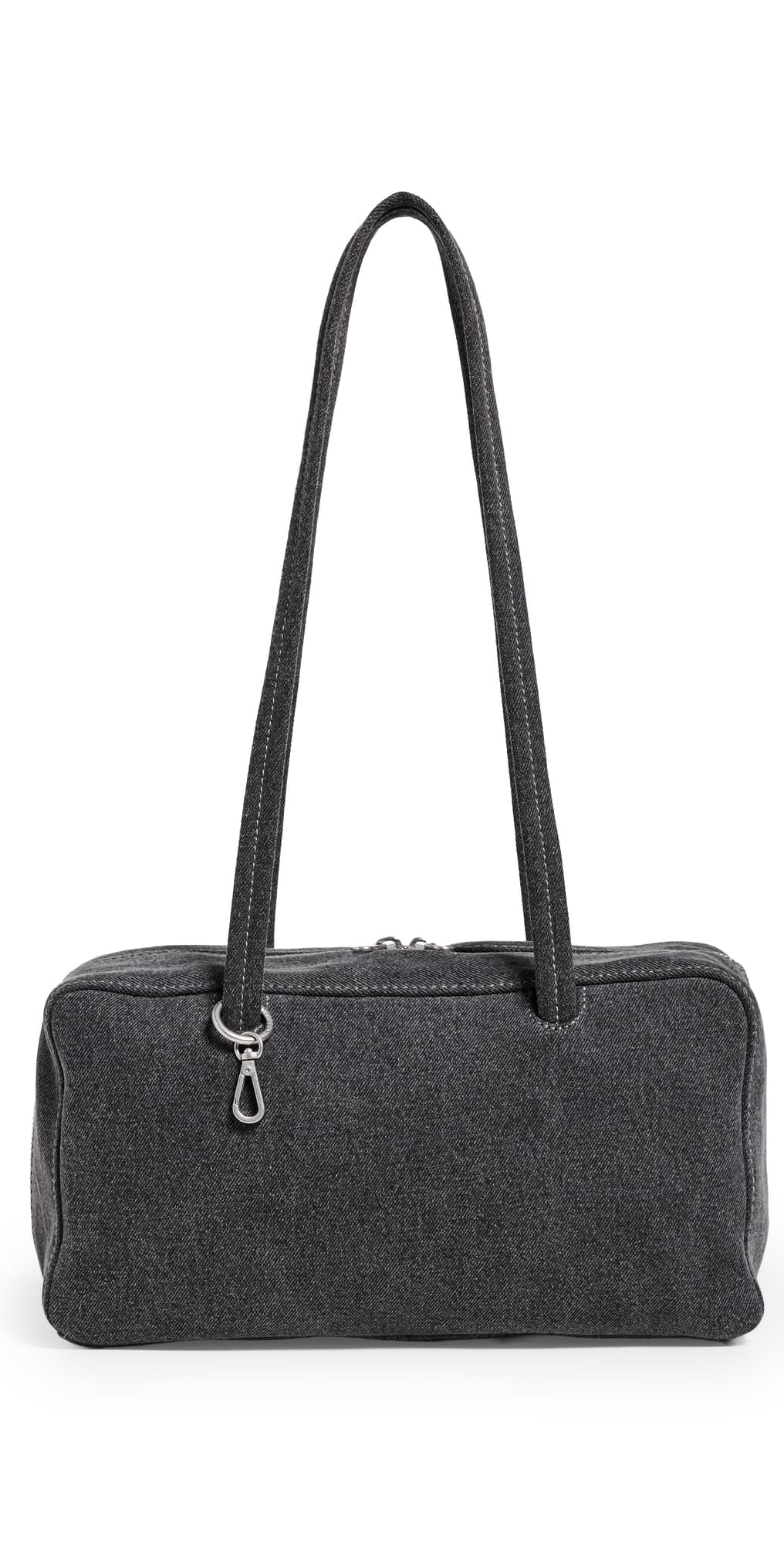BAGGU Denim Bowler Bag Washed Black Denim · One Size