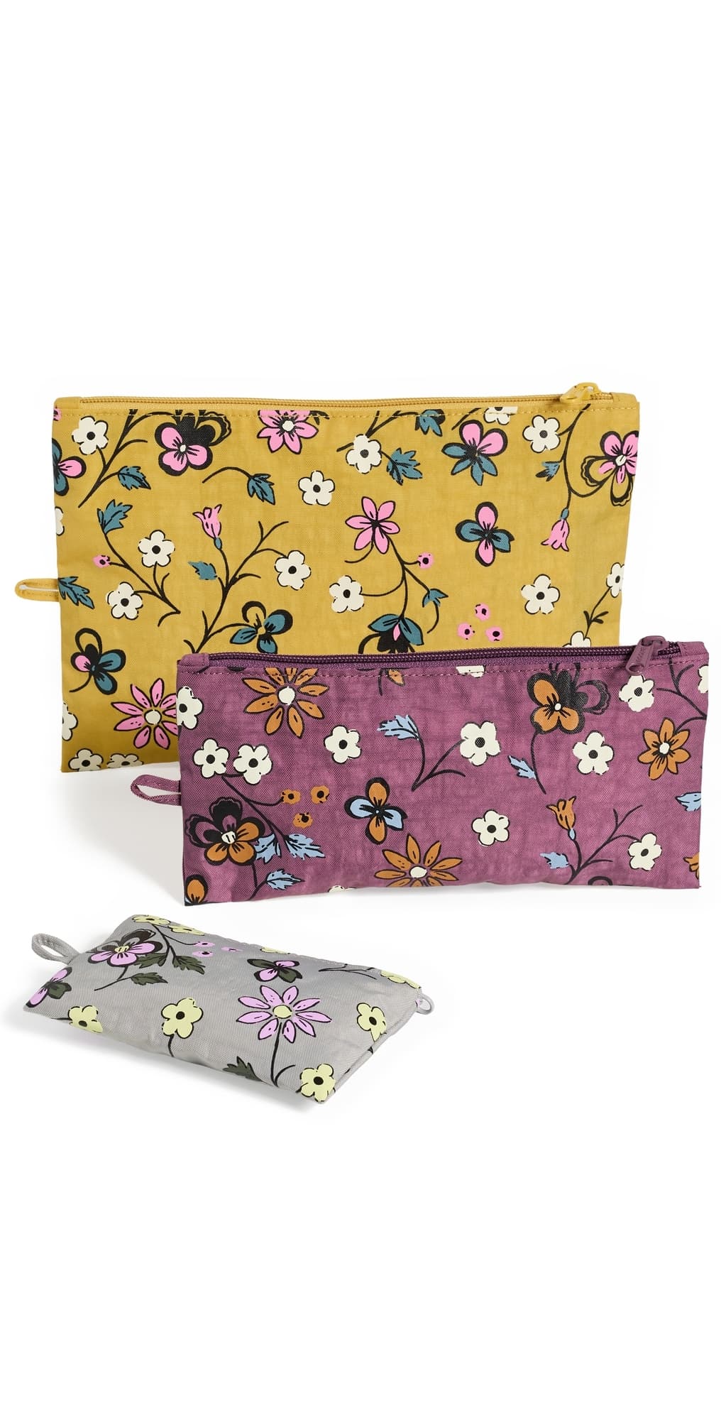 BAGGU Flat Pouch Set Wildwood Mix