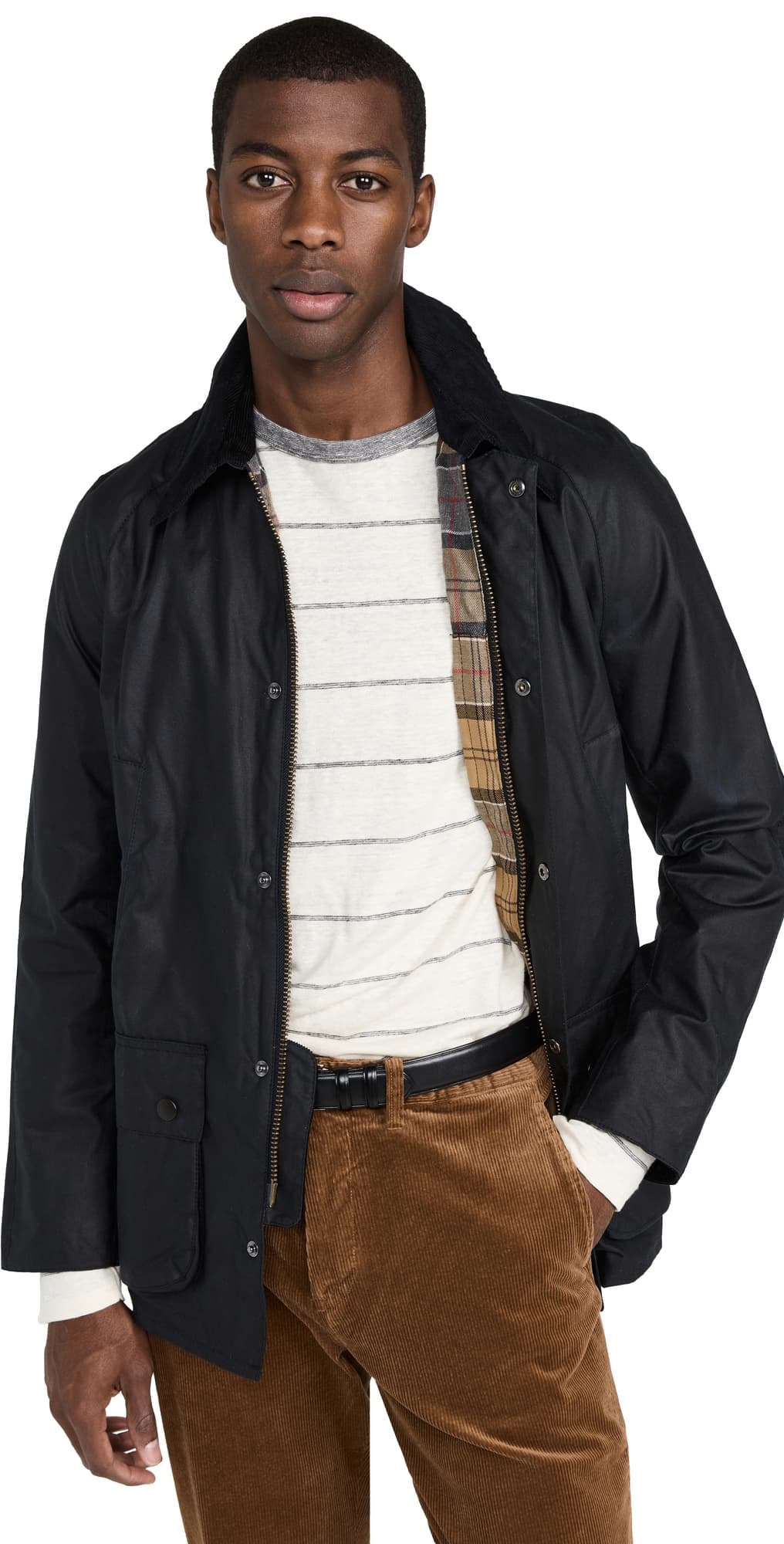 Barbour Ashby Wax Jacket Navy