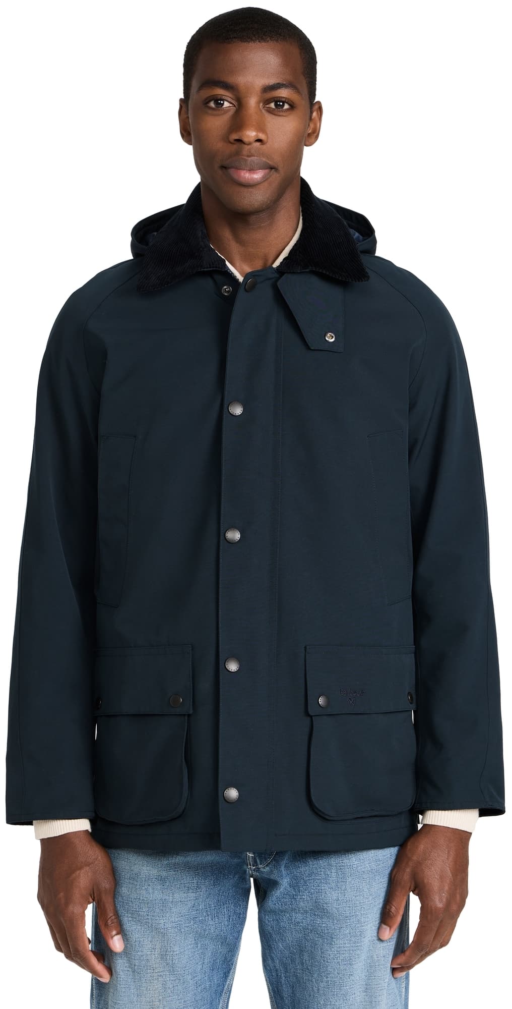 Barbour Winter Ashby Jacket Navy · M