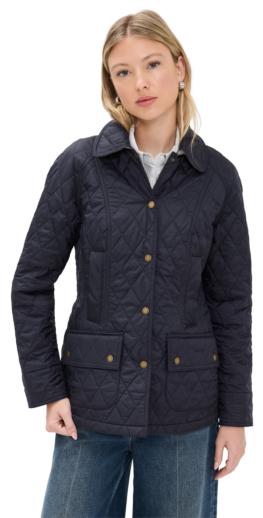 Barbour Beadnell Quilt Barn Jacket Navy