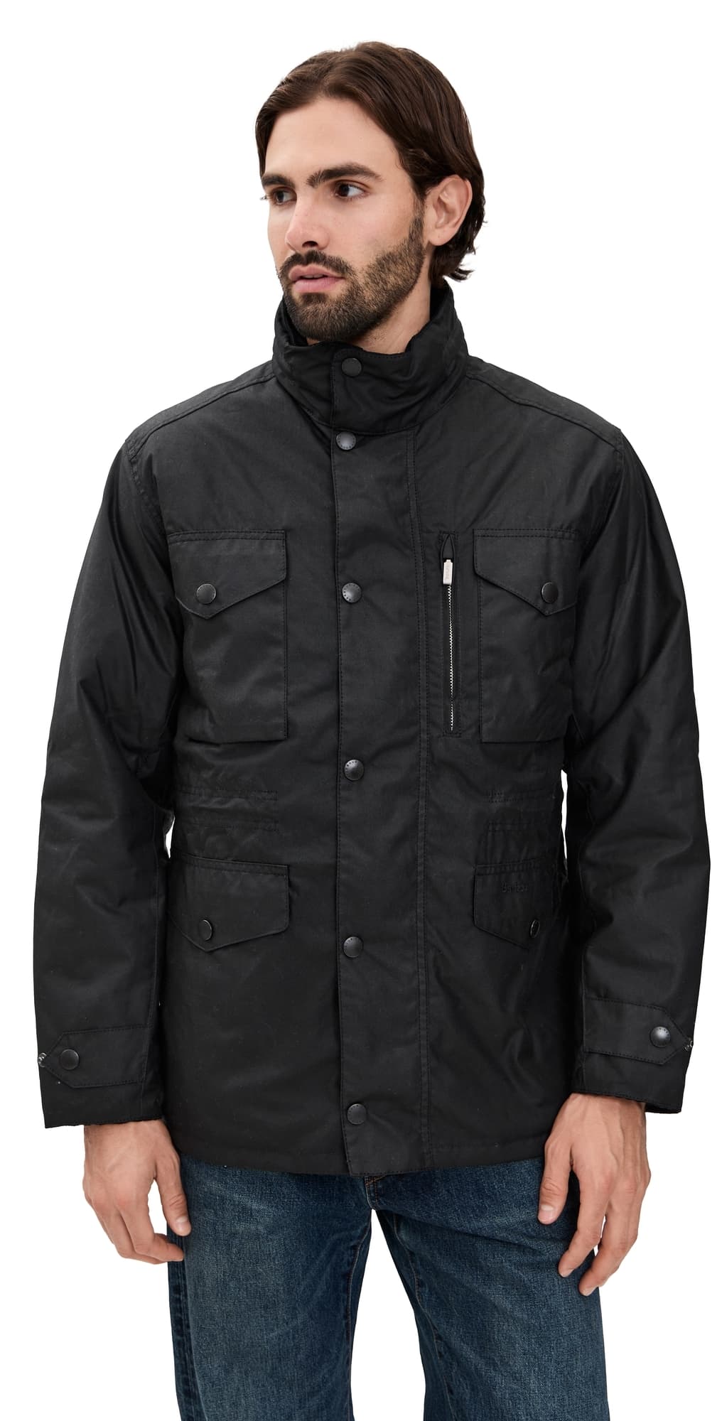 Barbour Sapper Wax Jacket Black/Classic